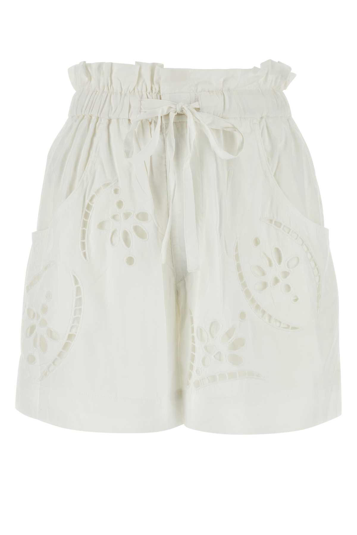 White Modal Blend Hidea Shorts