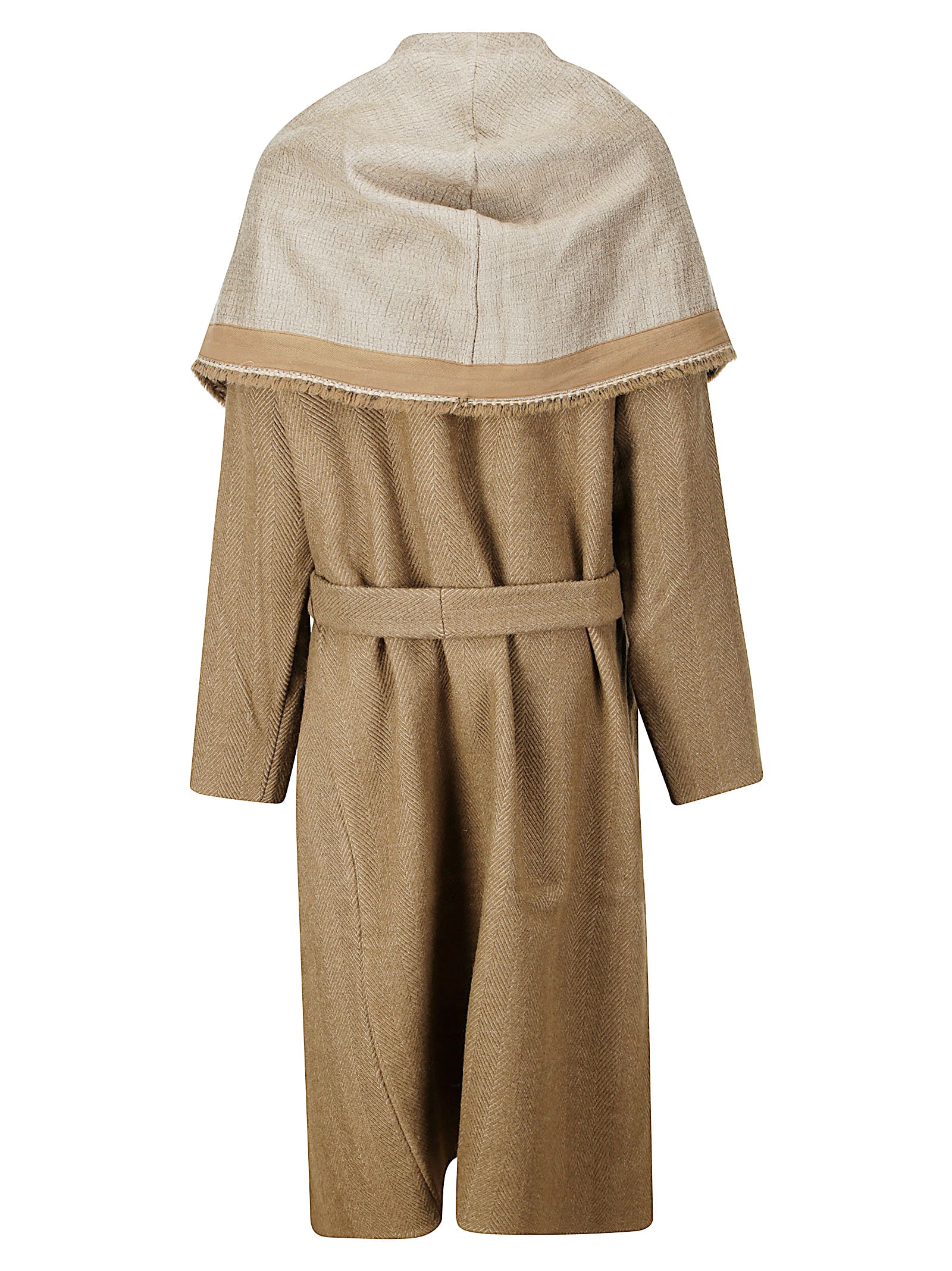 Shop Uma Wang Cardigan Coat In Brown