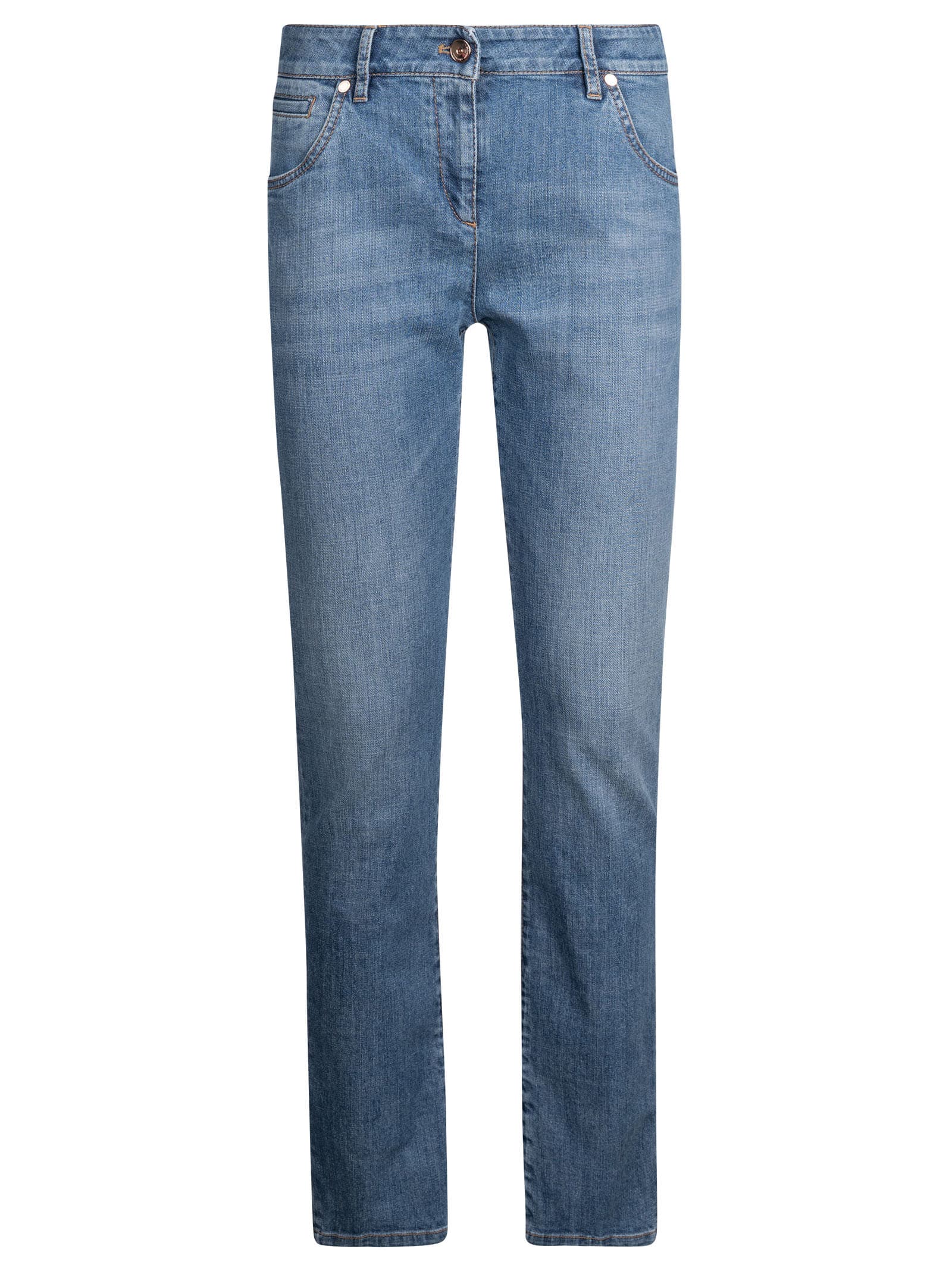 Brunello Cucinelli High Buttoned Jeans