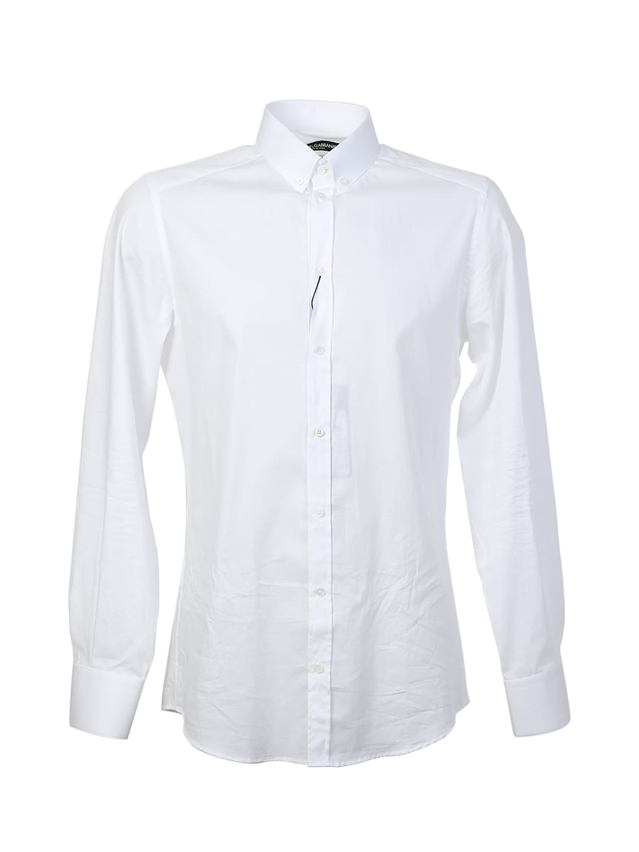 TEXTURED COTTON SHIRT - White