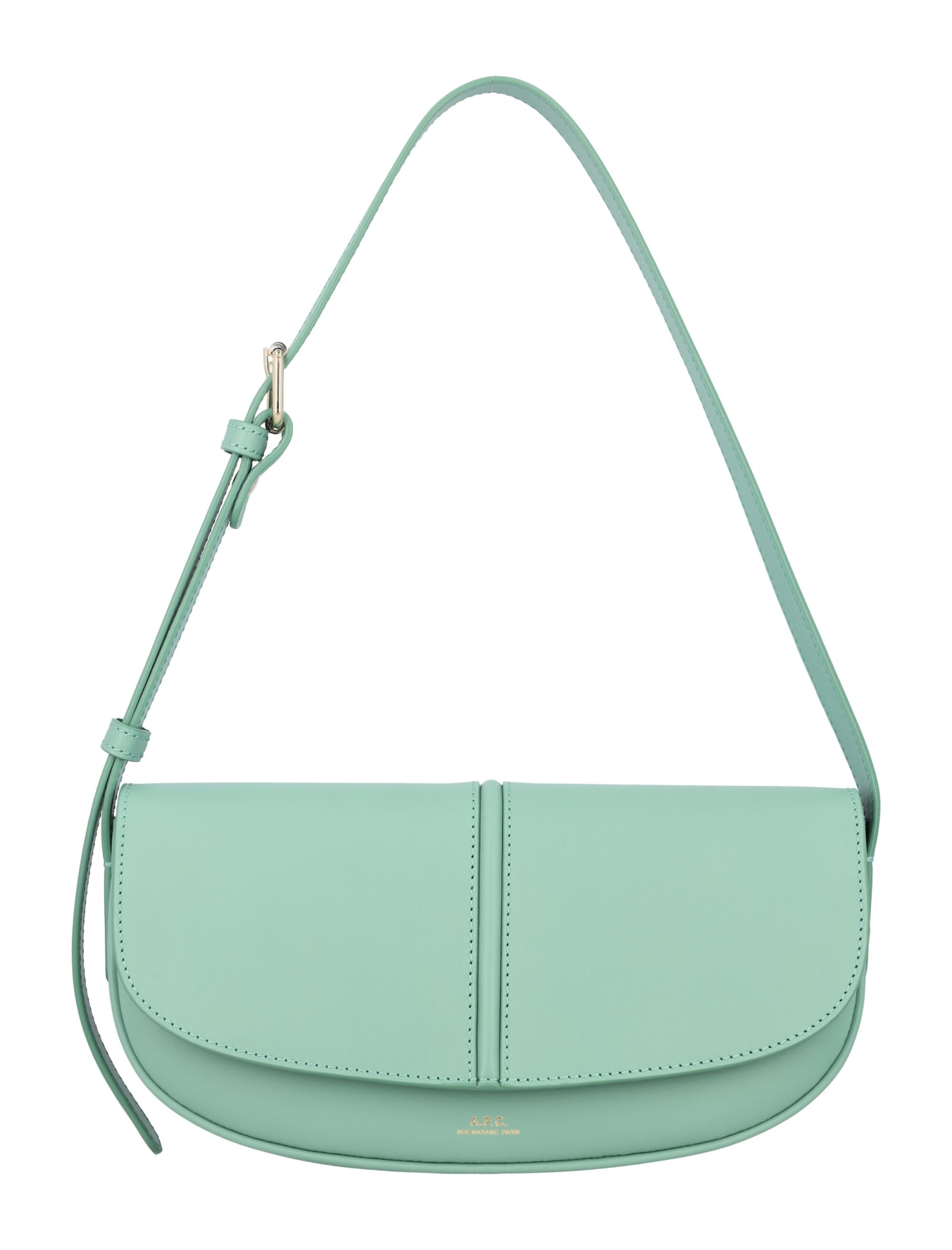 Shop Apc Betty Shoulder Bag In Jade Green