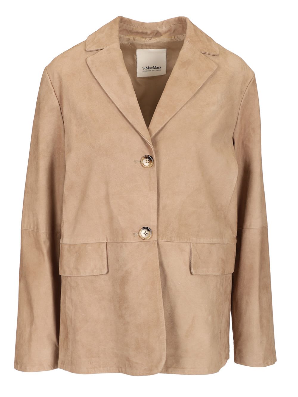 Shop 's Max Mara Single-breasted Suede Jacket