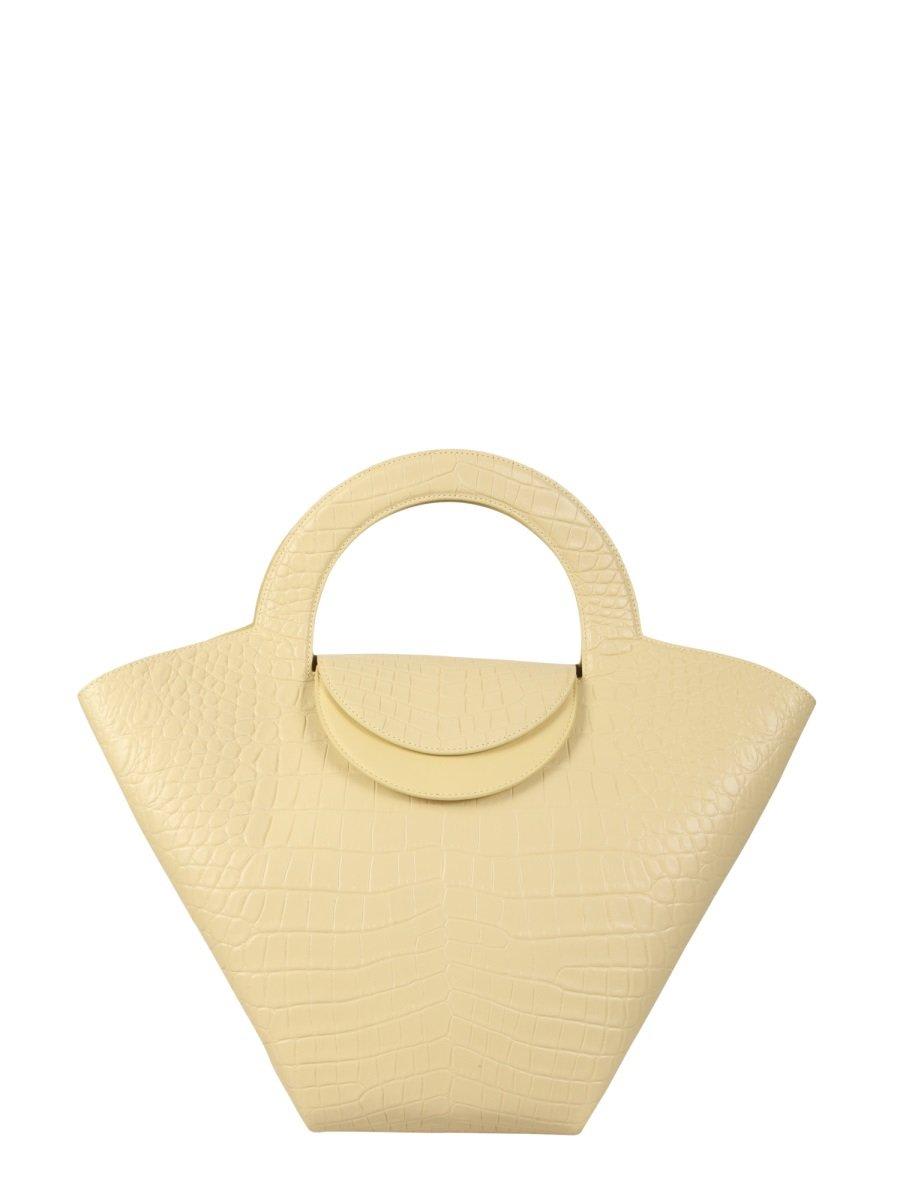 Shop Bottega Veneta Doll Top-handle Tote Bag In Yellow