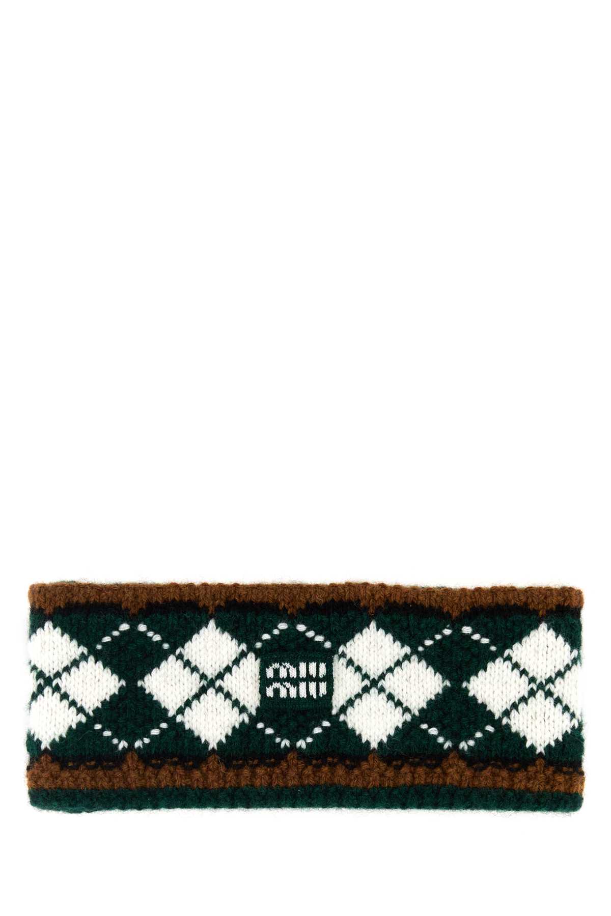 Miu Miu Embroidered Jacquard Headband