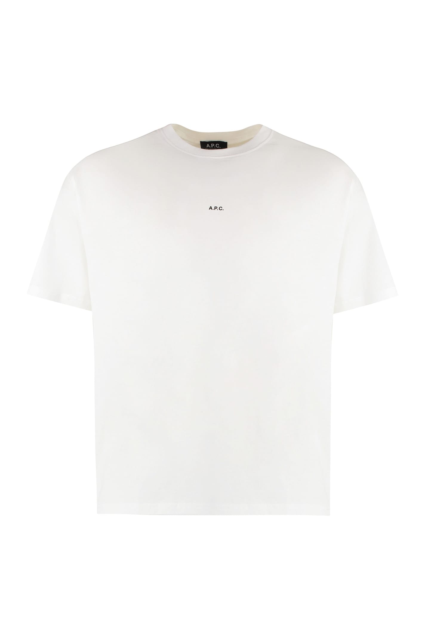 Shop Apc Kyle Cotton Crew-neck T-shirt In White