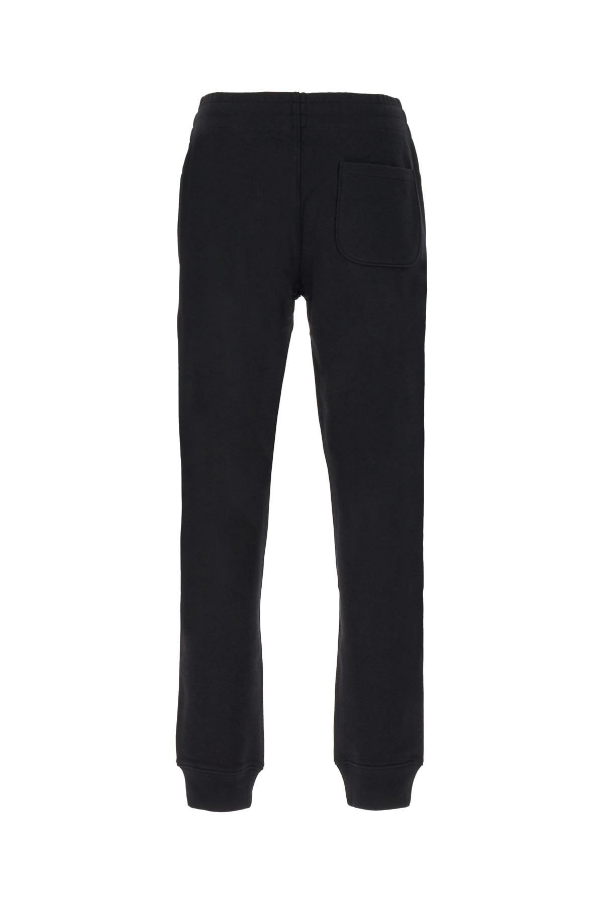 Shop Moschino Black Cotton Joggers In Nero