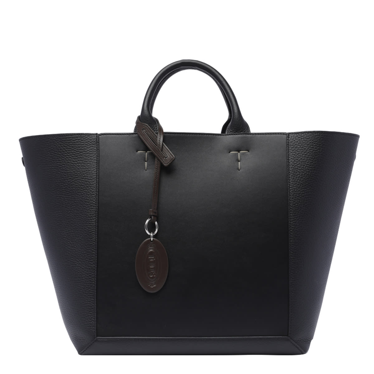 Shop Tod's Shopping Bag In Black