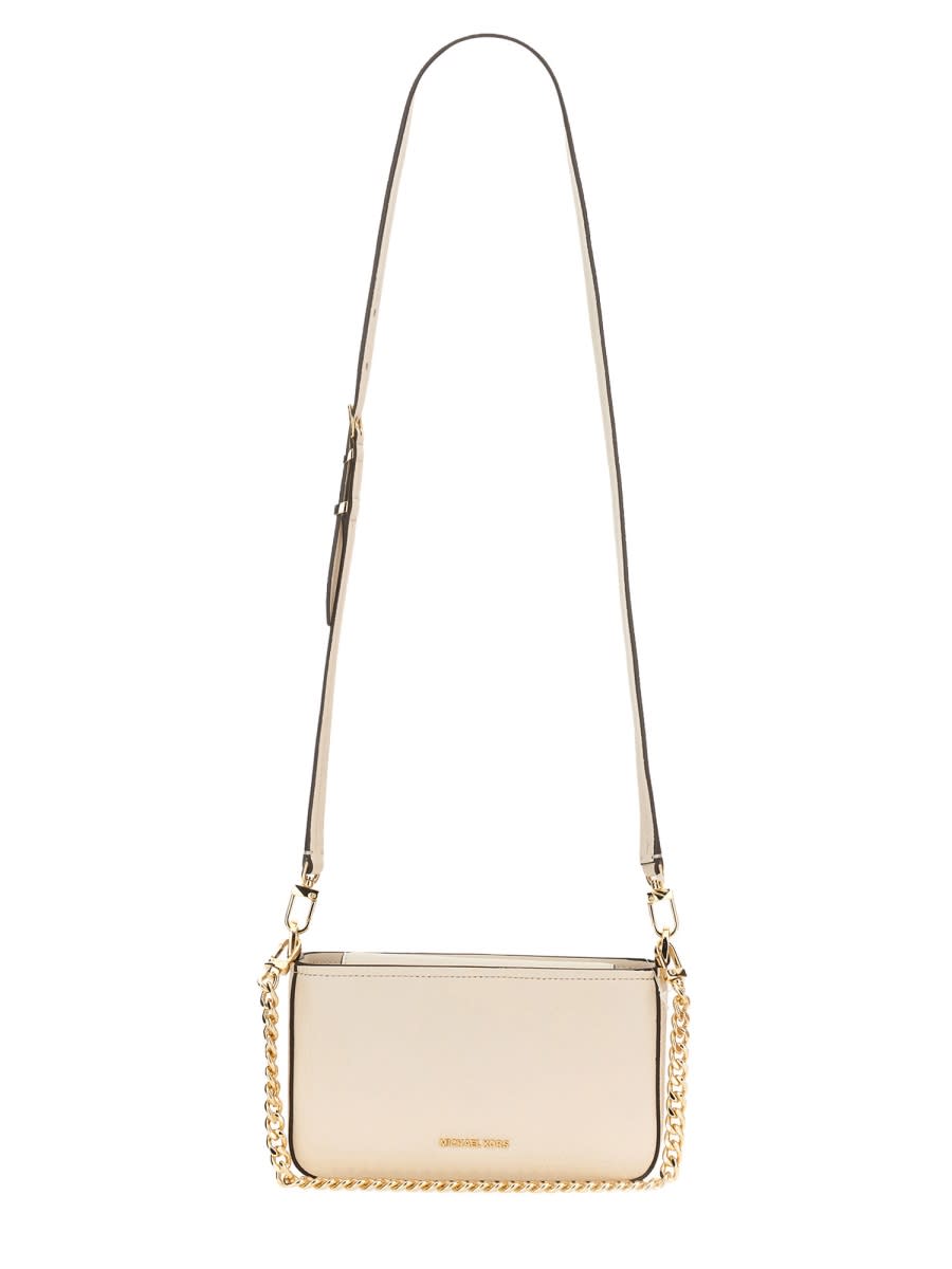 Michael Kors Bryant Small Convertible Clutch Bag In White