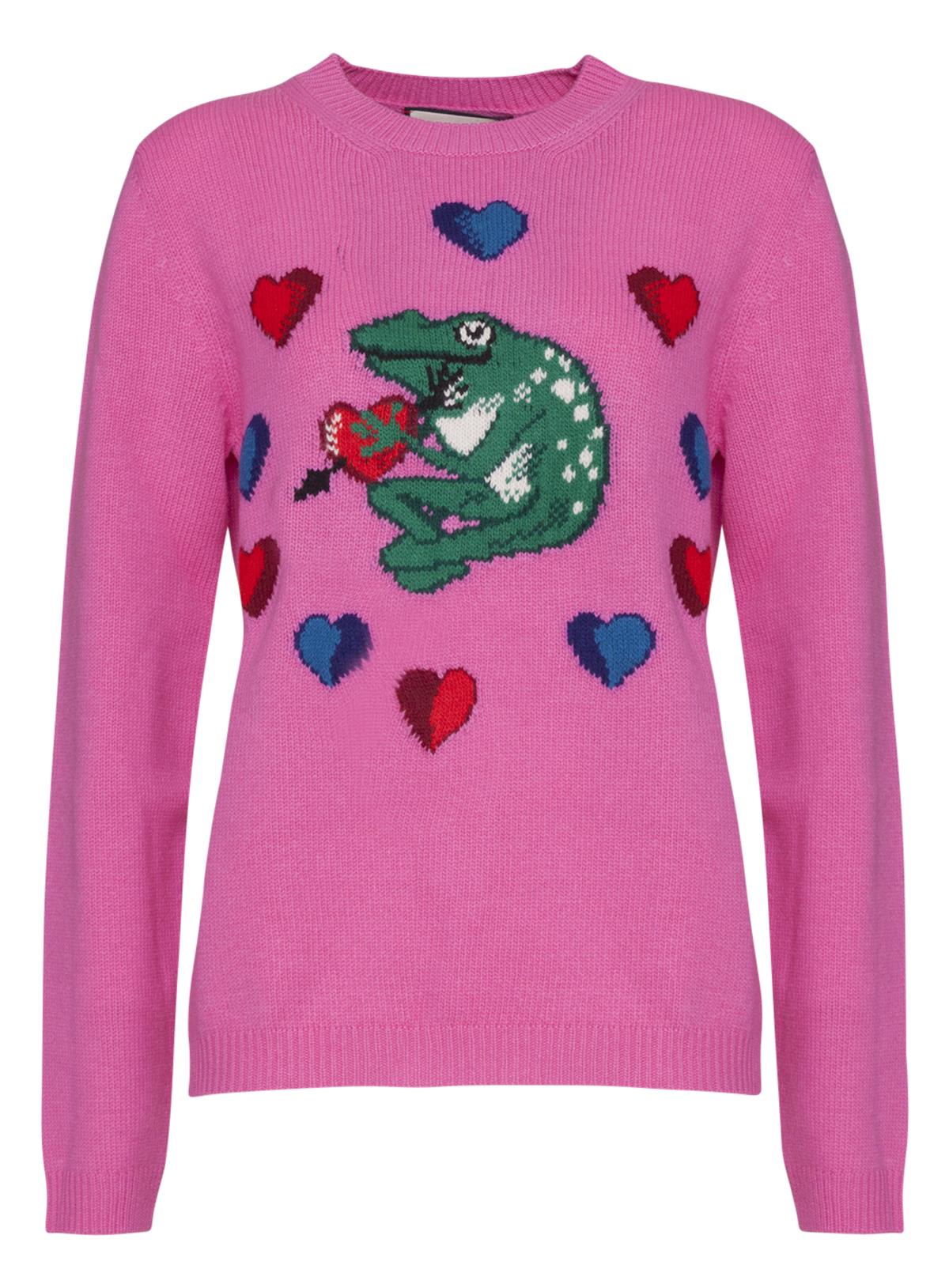 Gucci Gucci Logo Inlaid Sweater In Pink - ROSA - 11017098 | italist