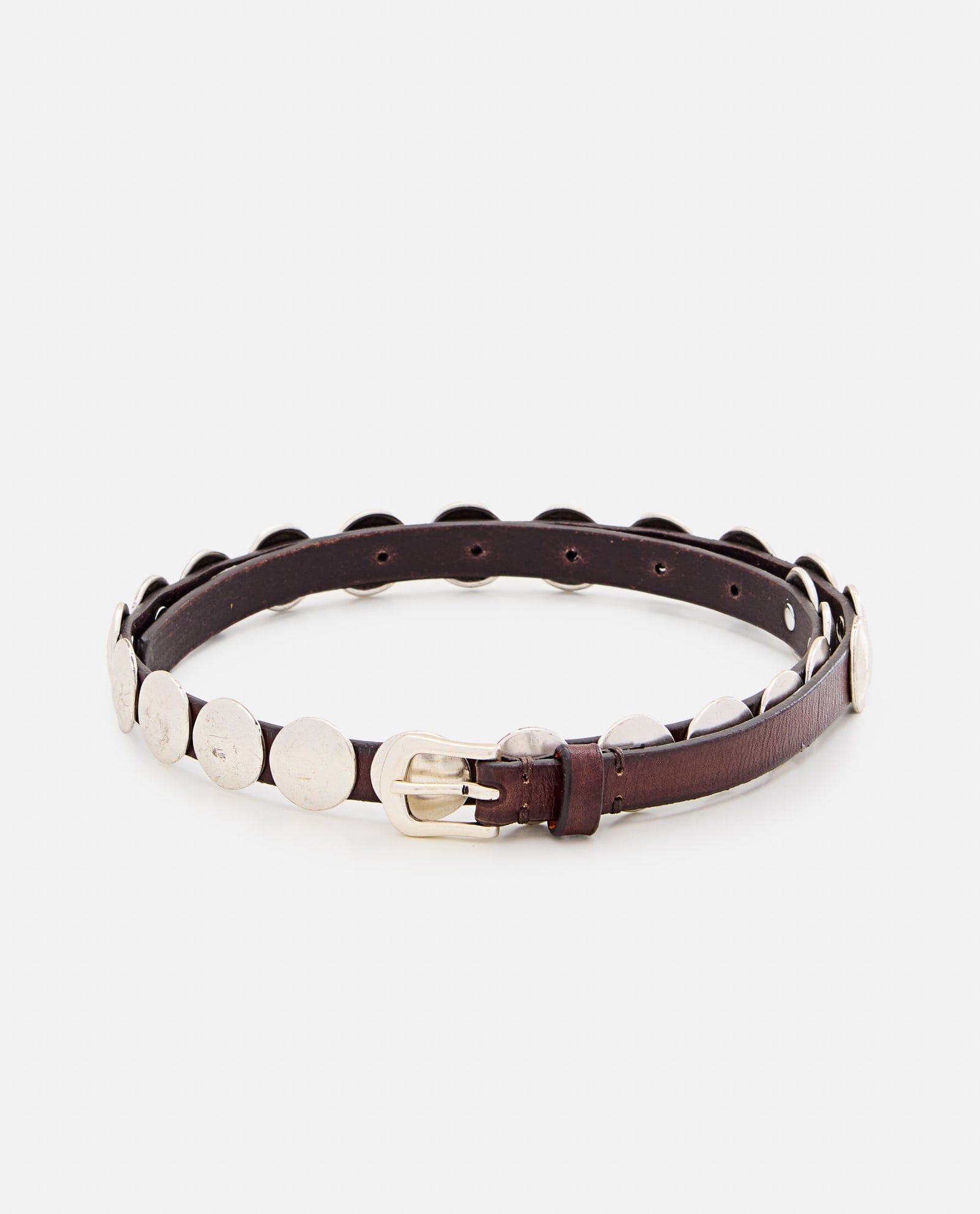 Trinidad Studs Thin Leather Belt