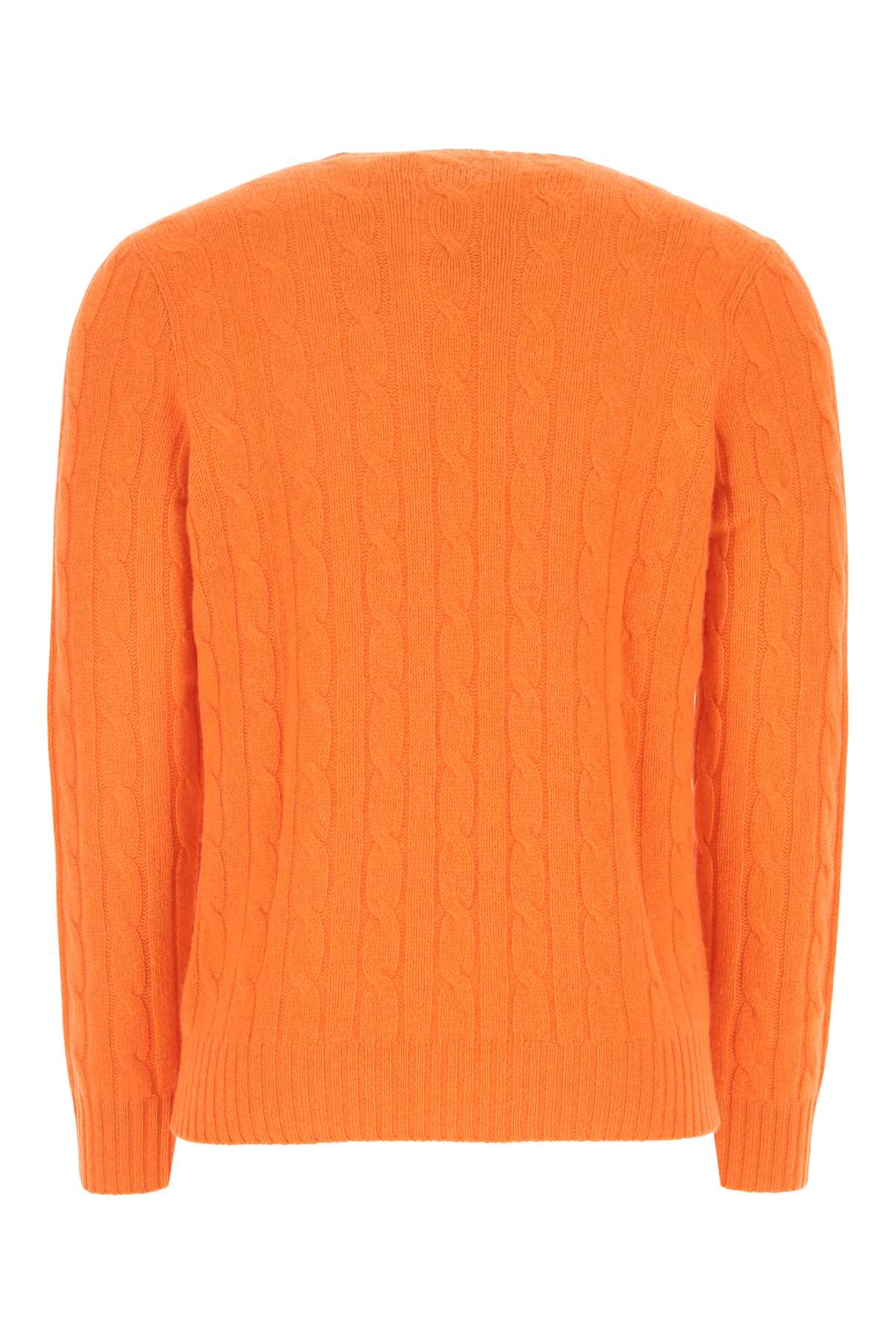 Polo Ralph Lauren Orange Cashmere Sweater In 014