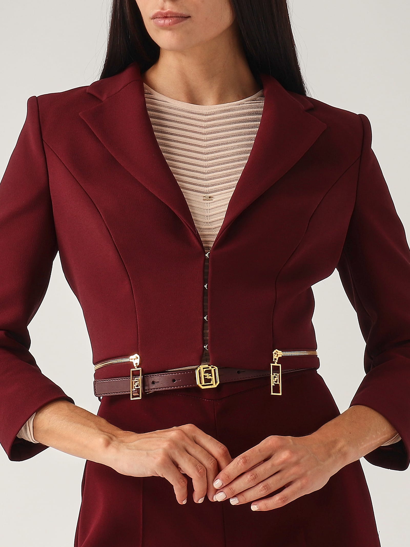 ELISABETTA FRANCHI POLIESTER BLAZER 