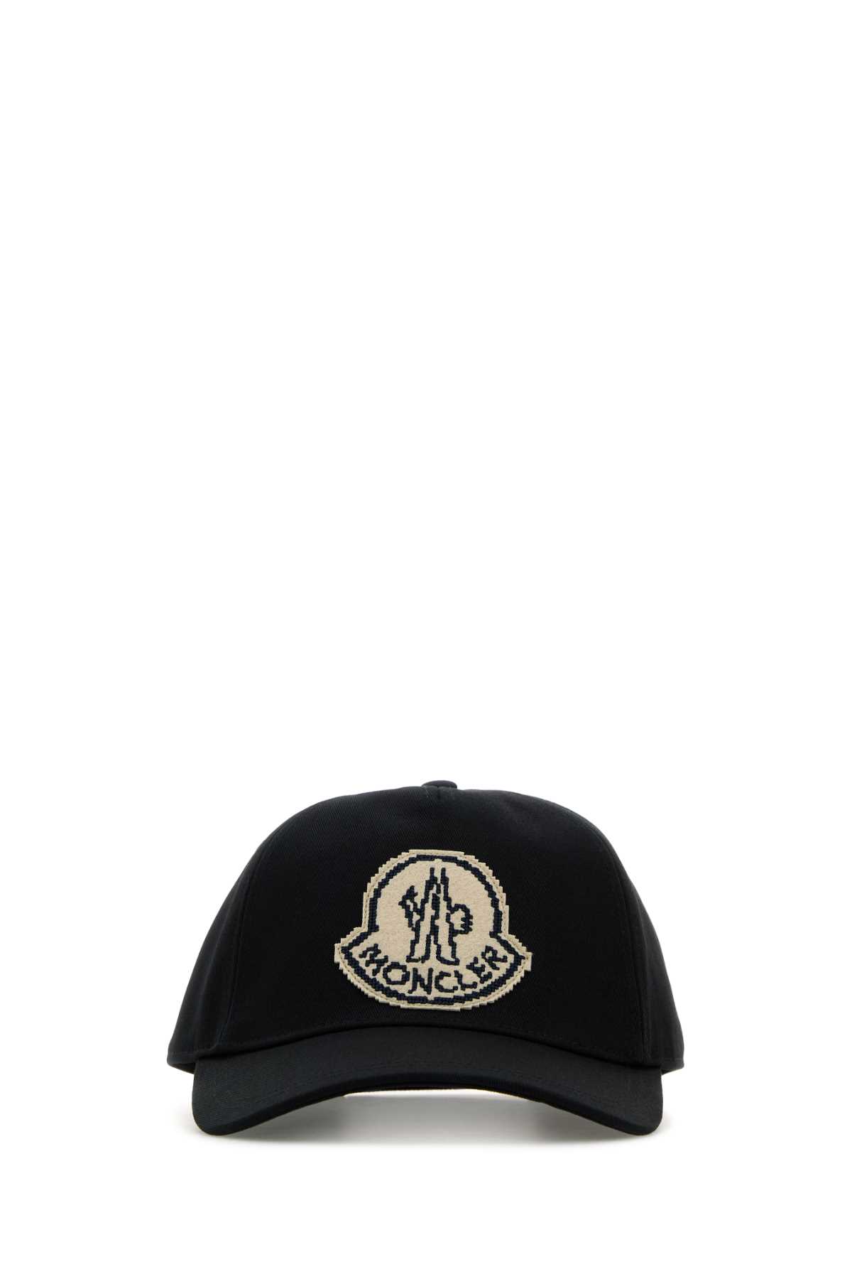 Shop Moncler Black Cotton Baseball Cap