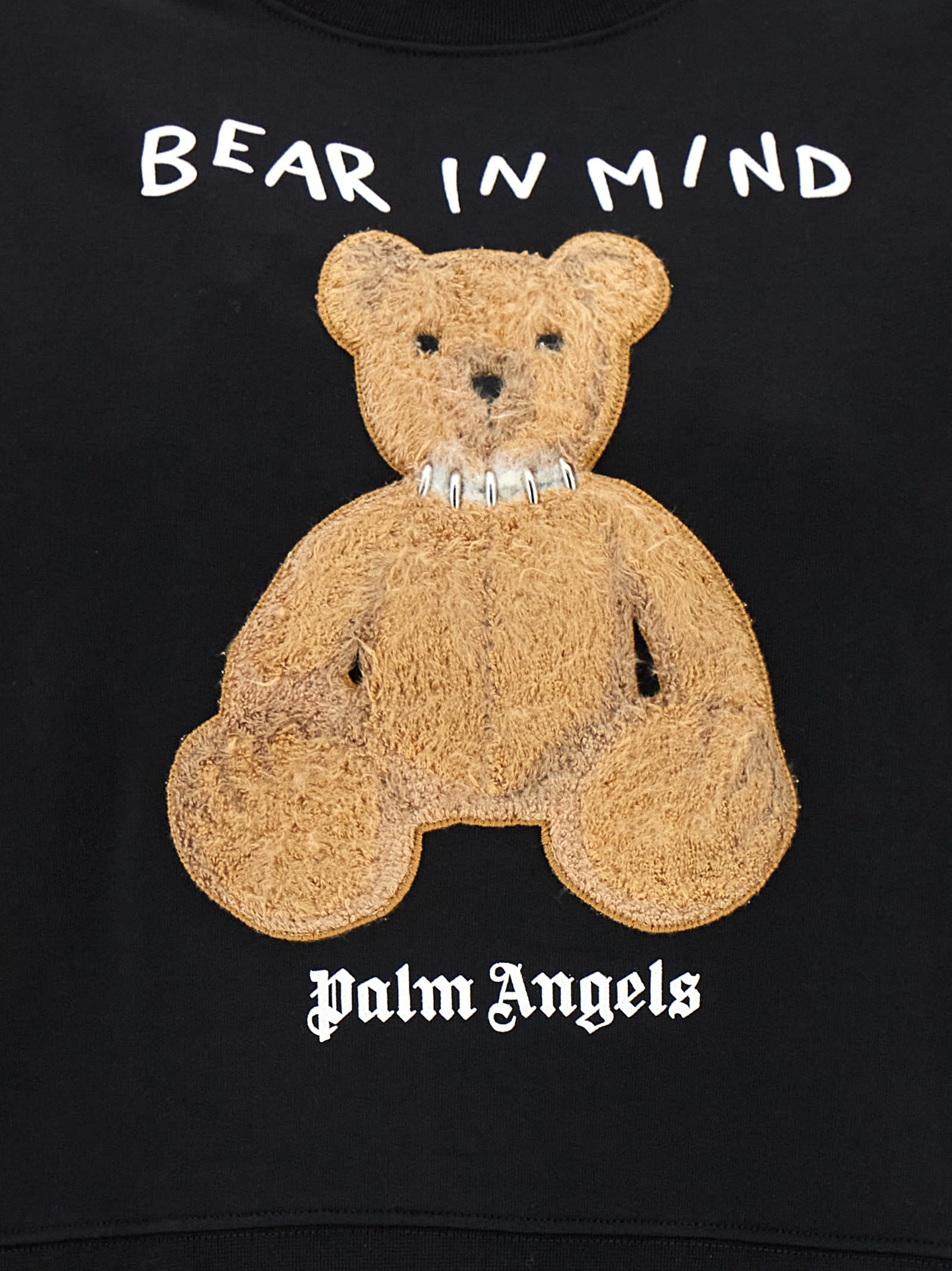 Shop Palm Angels Bear In Mind Sweatshirt In Black