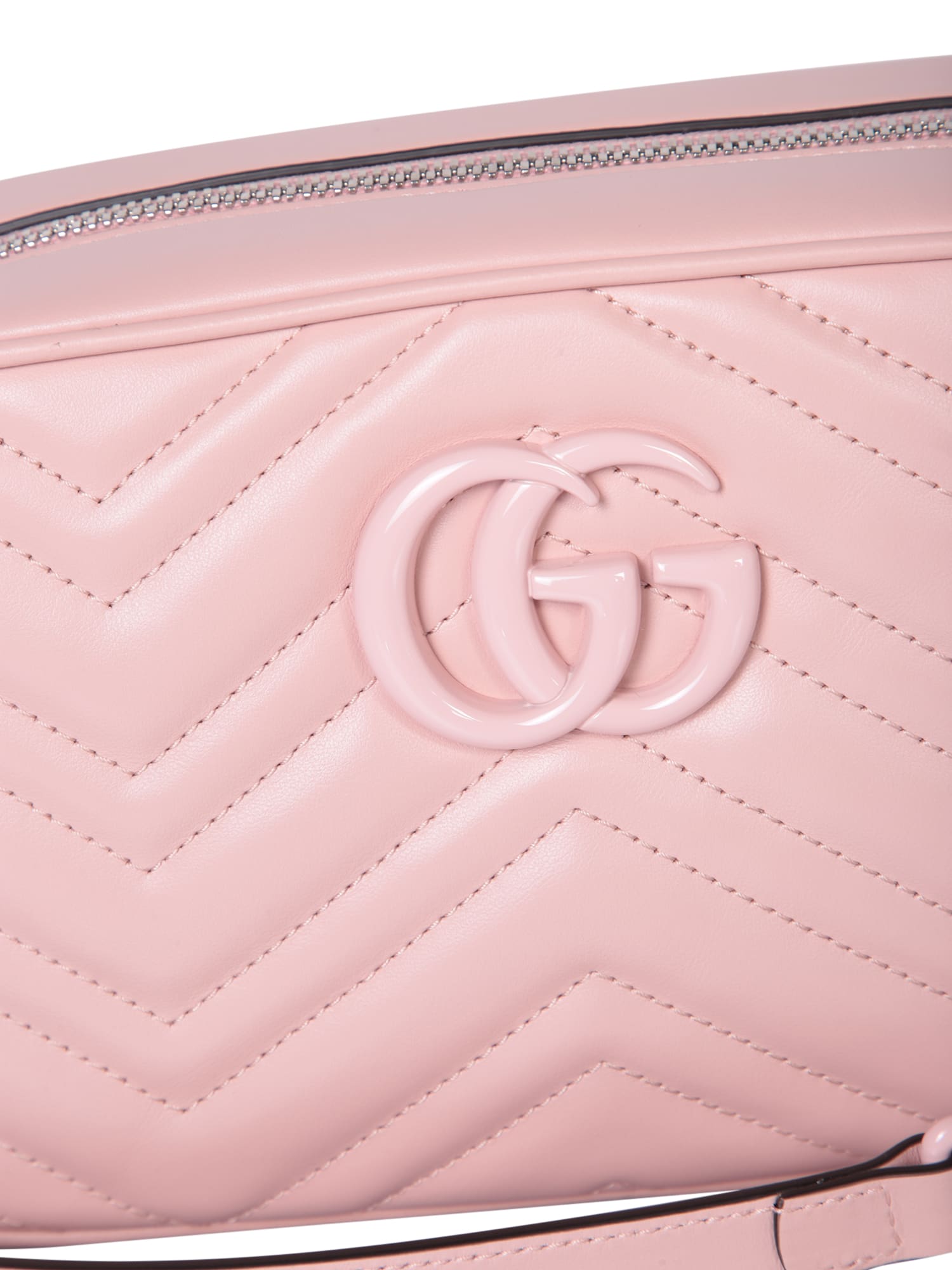 Shop Gucci Marmont Gg Tonal Pink Bag