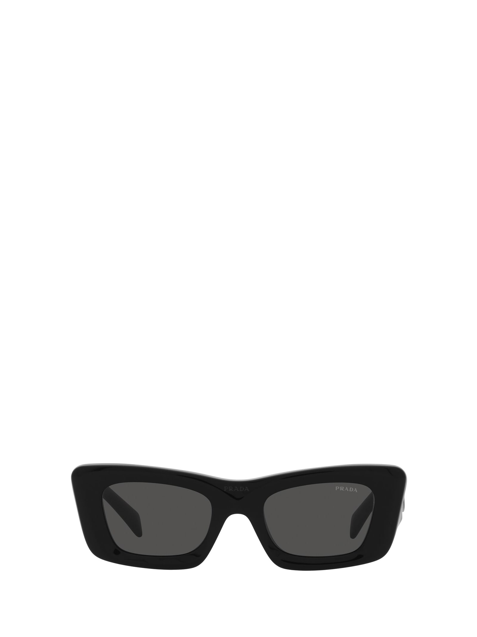 Shop Prada Pr 13zs Black Sunglasses