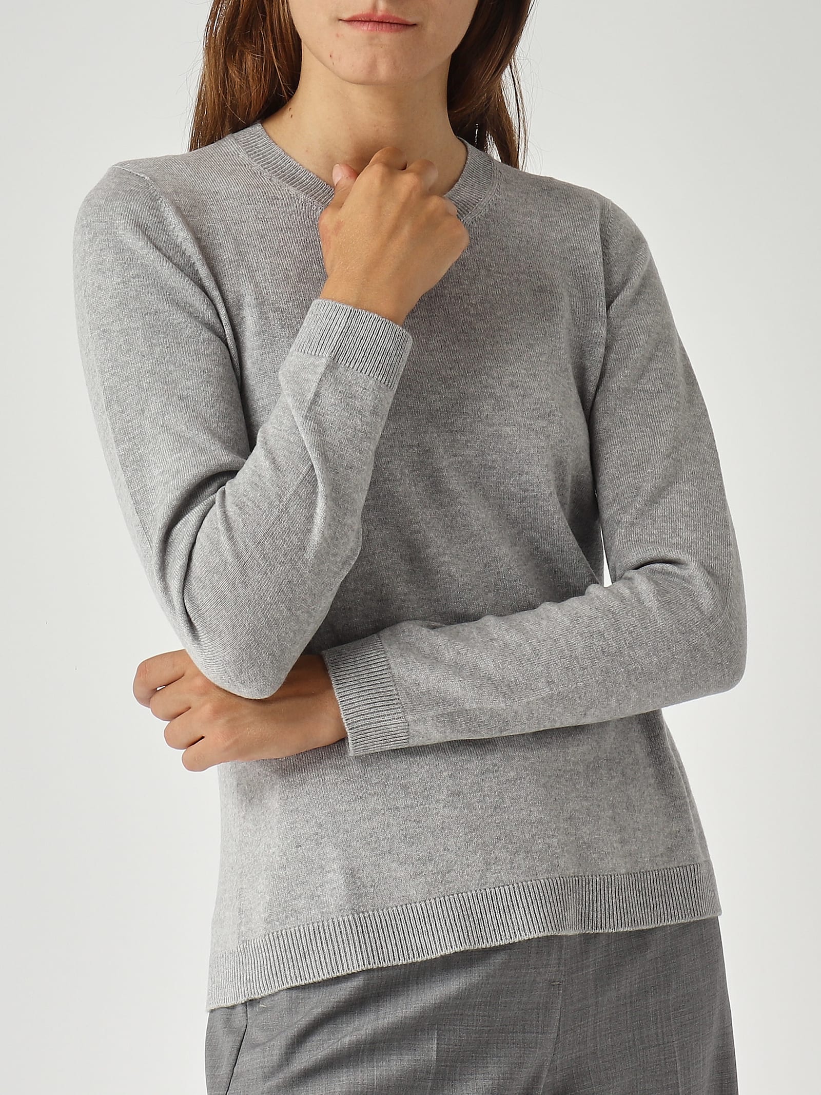 Gran Sasso Lana Vergine Sweater In Gray