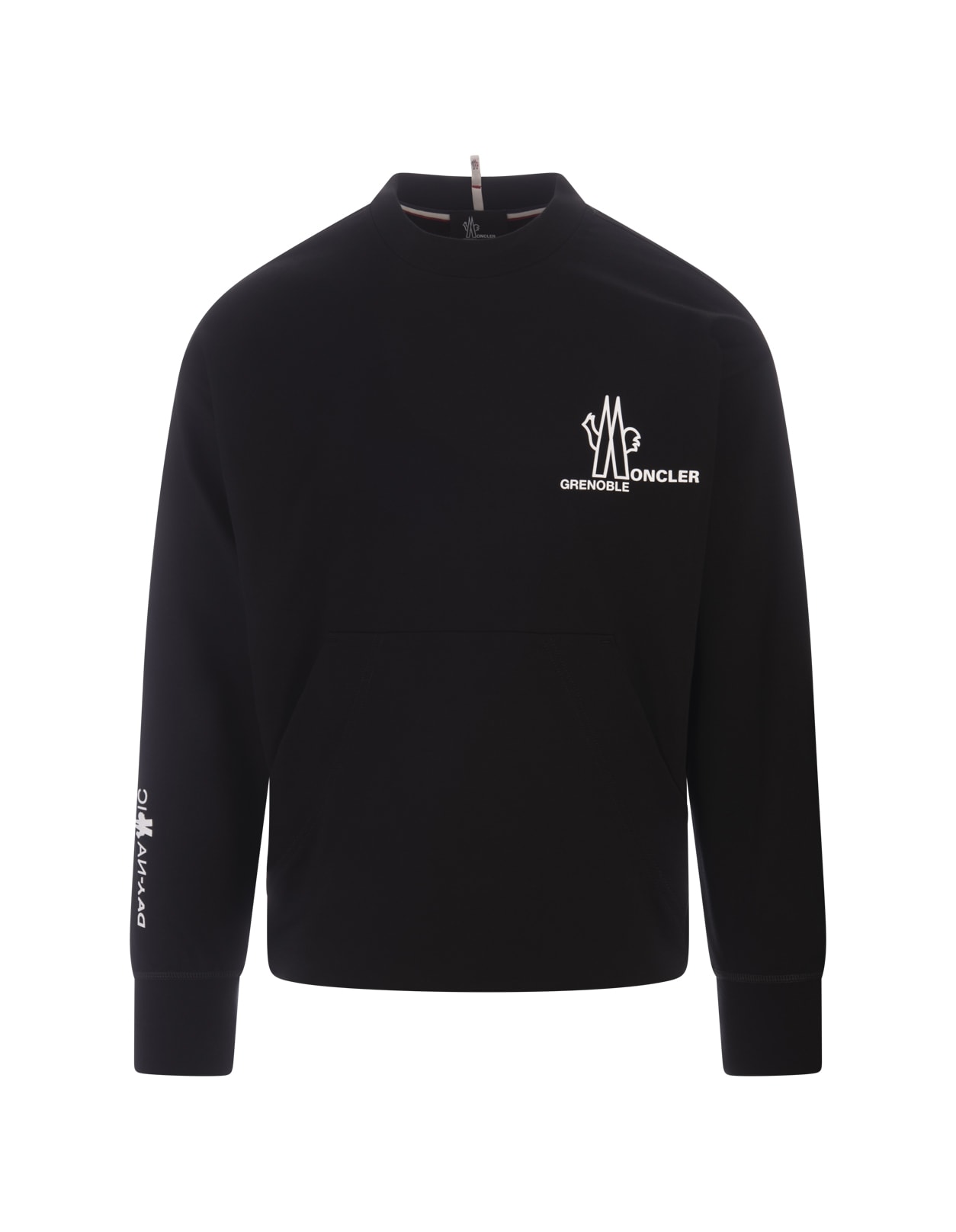 Shop Moncler Black Sweatshirt With Logo