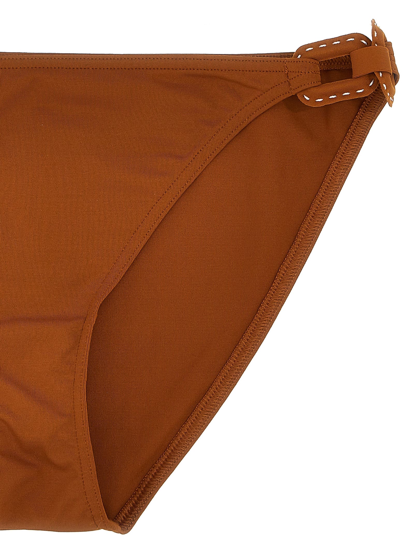 Eres 'cove' Bikini Bottoms With Adjustable Side Straps In Brown