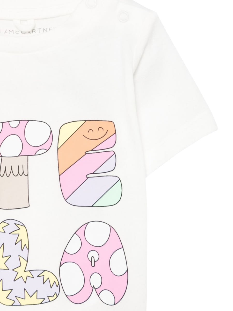 Stella Mccartney Logo-print T-shirt In Multicolour