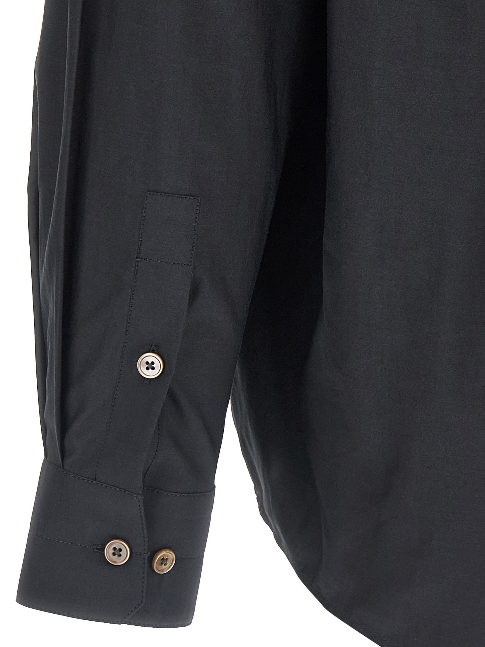 Lemaire Cotton Silk Shirt In Gray