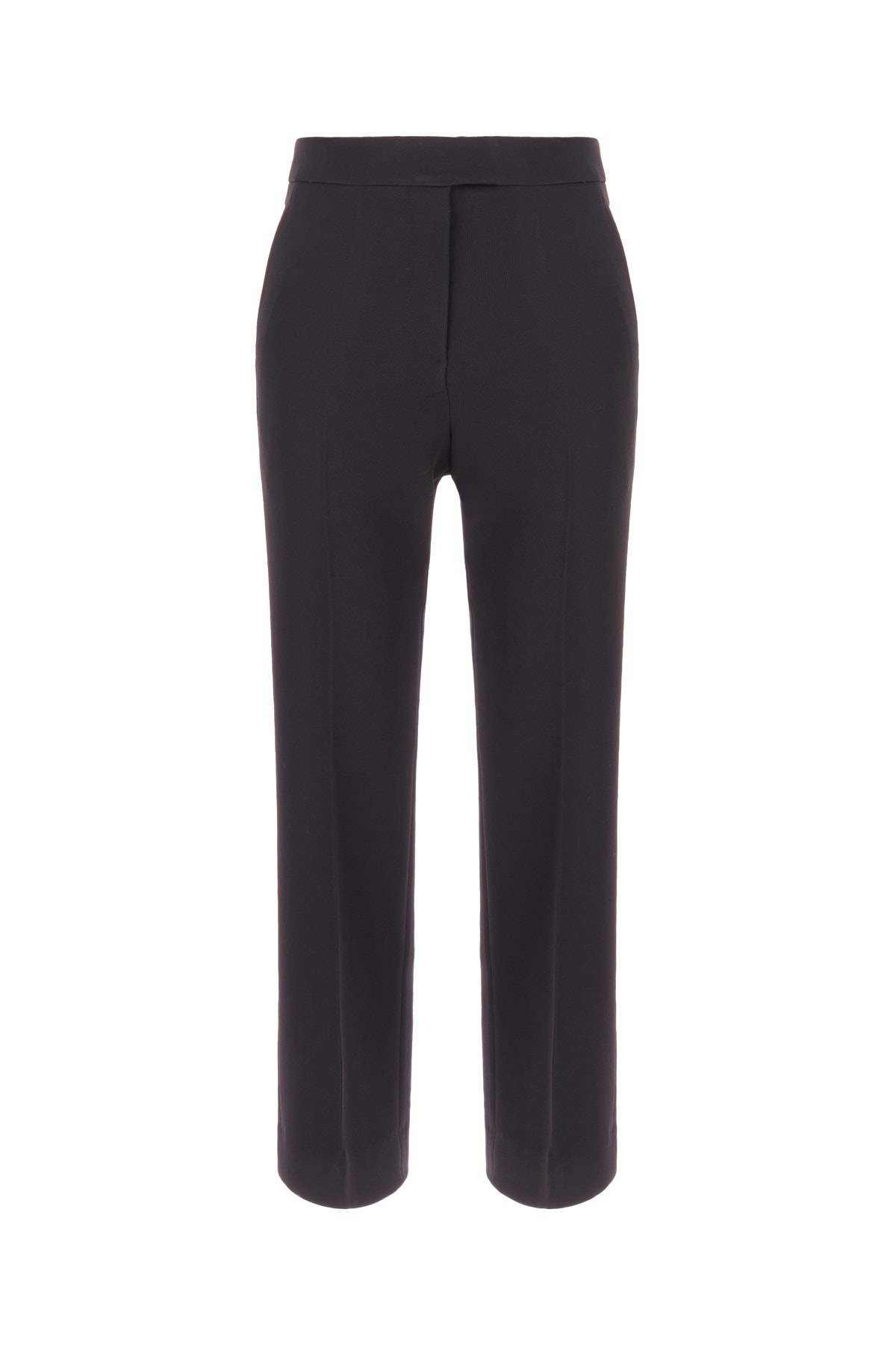 Shop Tory Burch Black Wool Pants In 058