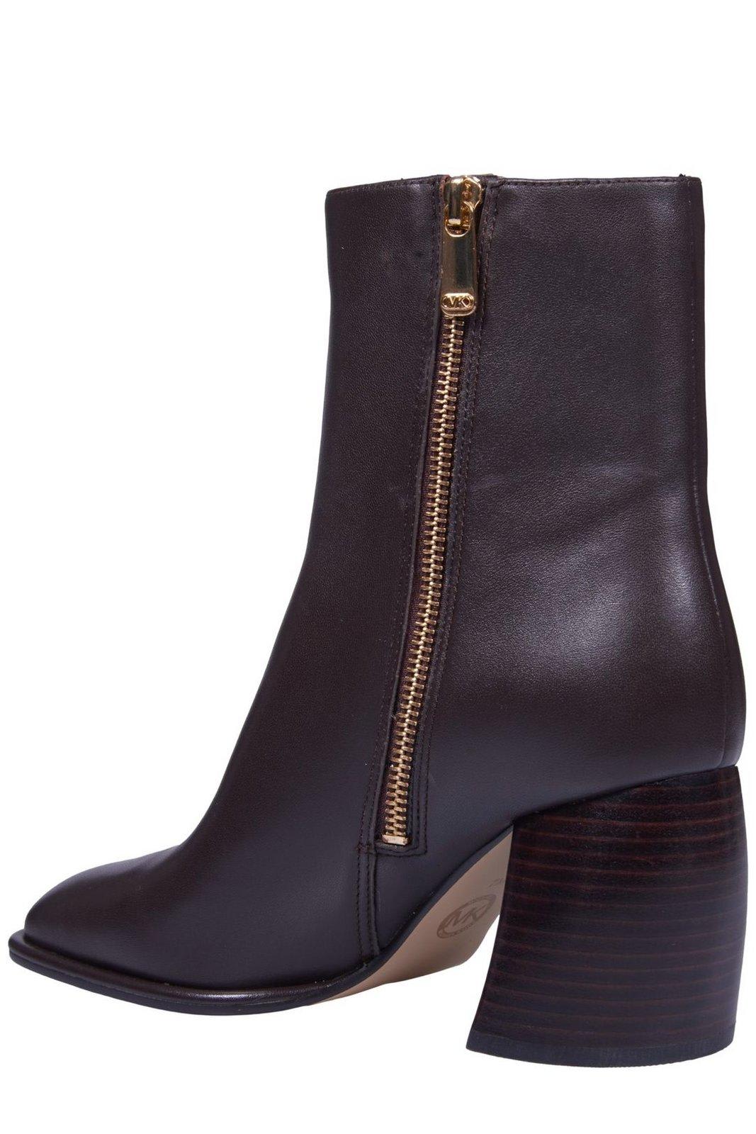 Shop Michael Kors Maude Combat Boots  In Chocolate