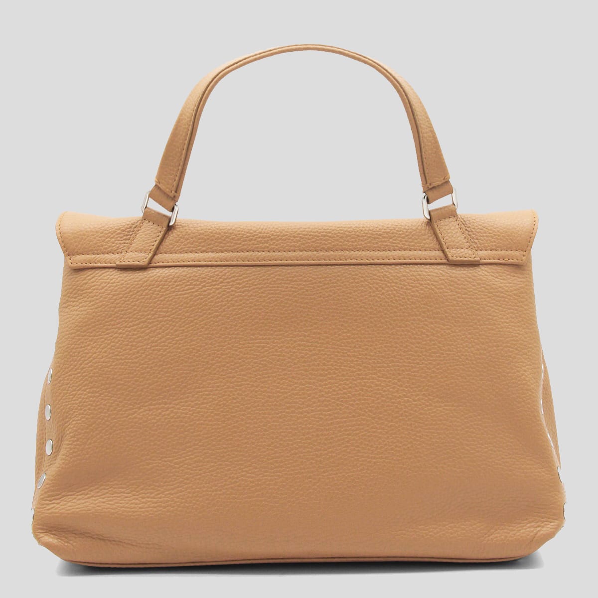 Zanellato Beige Leather Postina Baby Top Handle Bag In Neutral