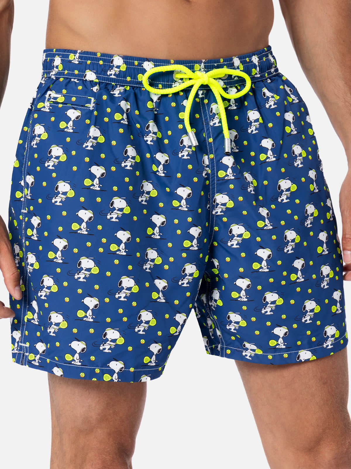 MC2 SAINT BARTH MAN LIGHTWEIGHT FABRIC SWIM-SHORTS LIGHTING MICRO FANTASY WITH SNOOPY PADEL PRINT SNOOPY PEANUTS SPE 