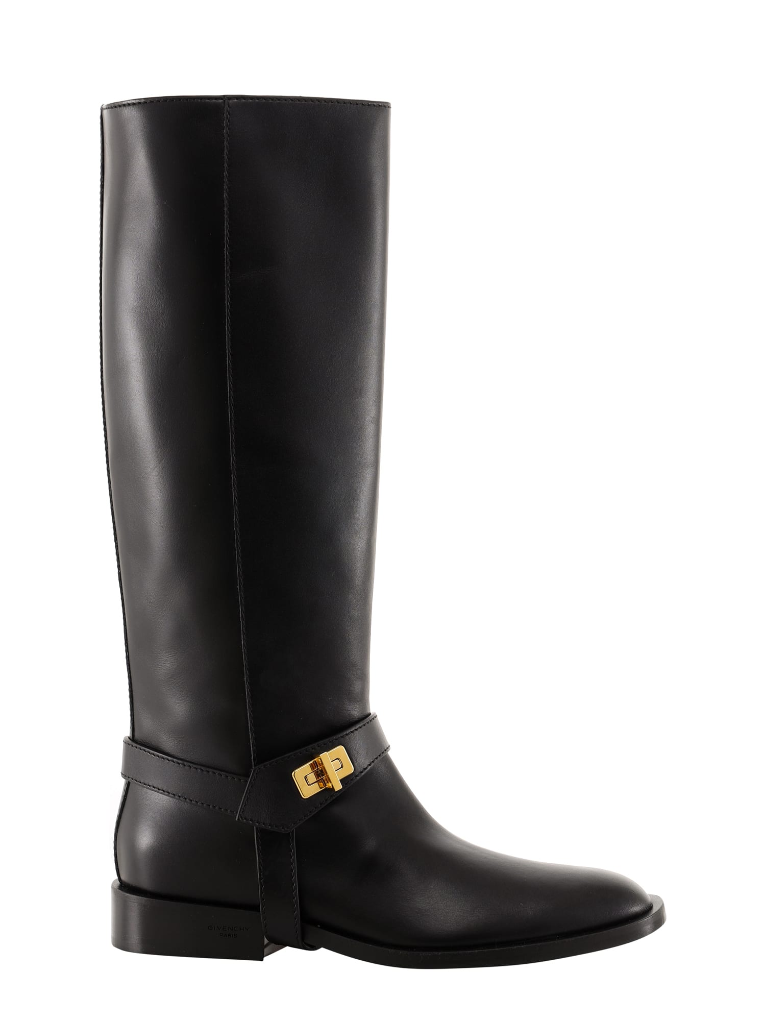 Buy Givenchy Calf Leather Riding Boots online, shop Givenchy shoes with free shipping