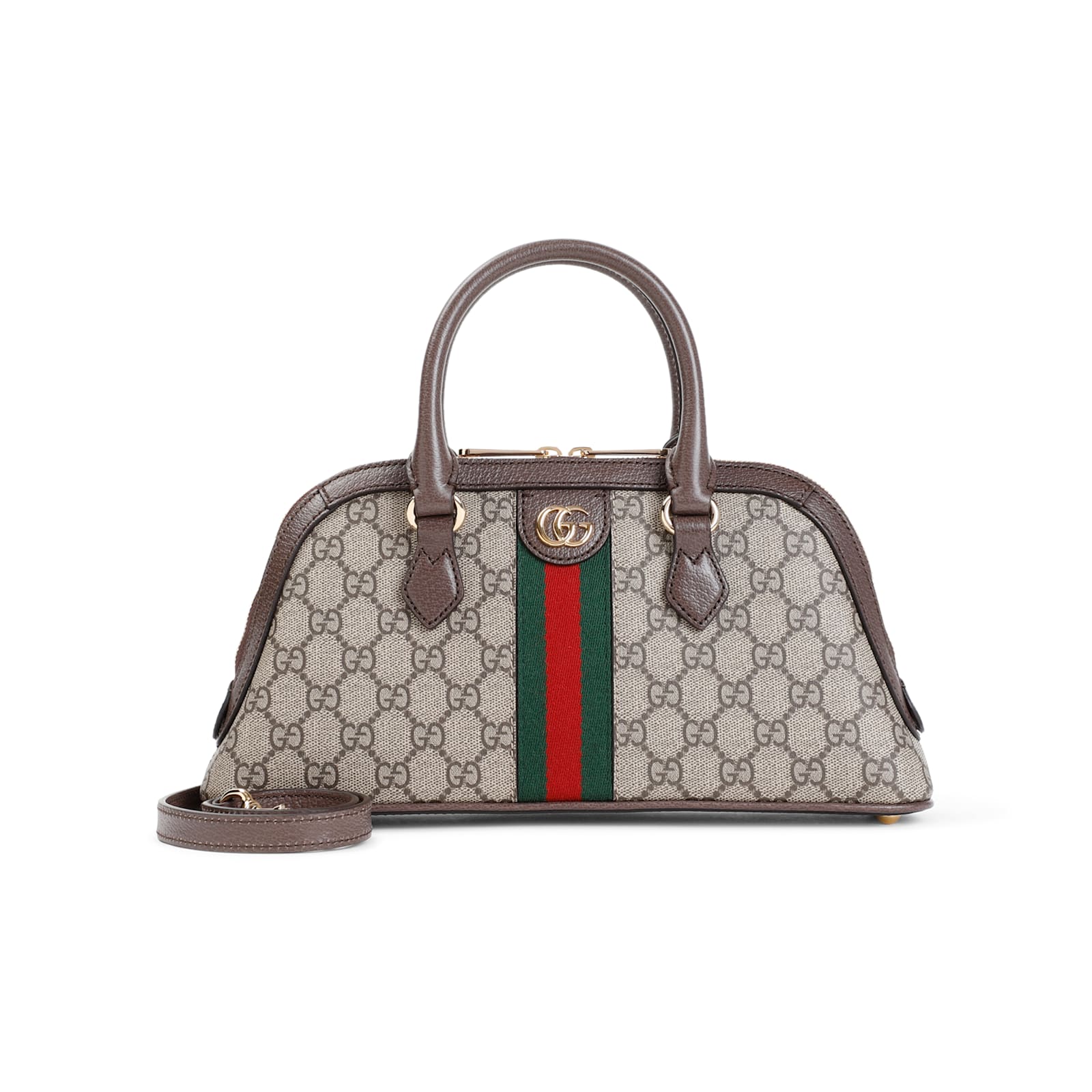 Shop Gucci Top Handle Ophidia Handbag In B.eb N.acero