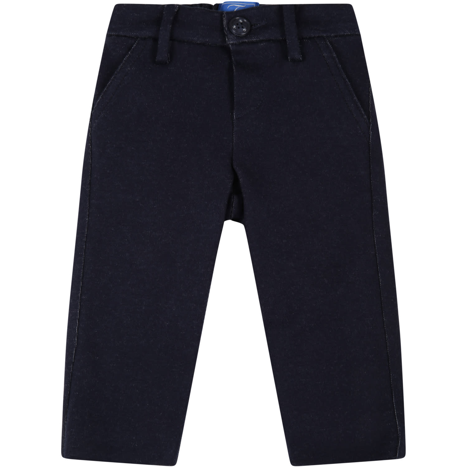 Fay Blue Trousers For Baby Boy With Blue Logo