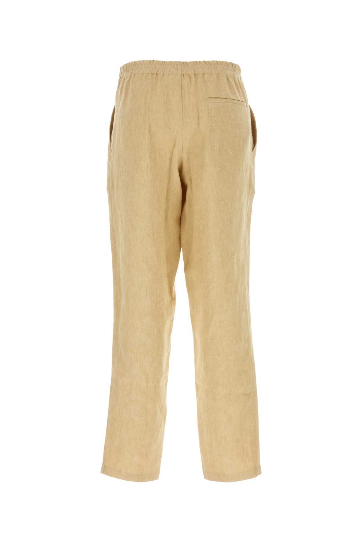 LE KASHA BEIGE LINEN PANT