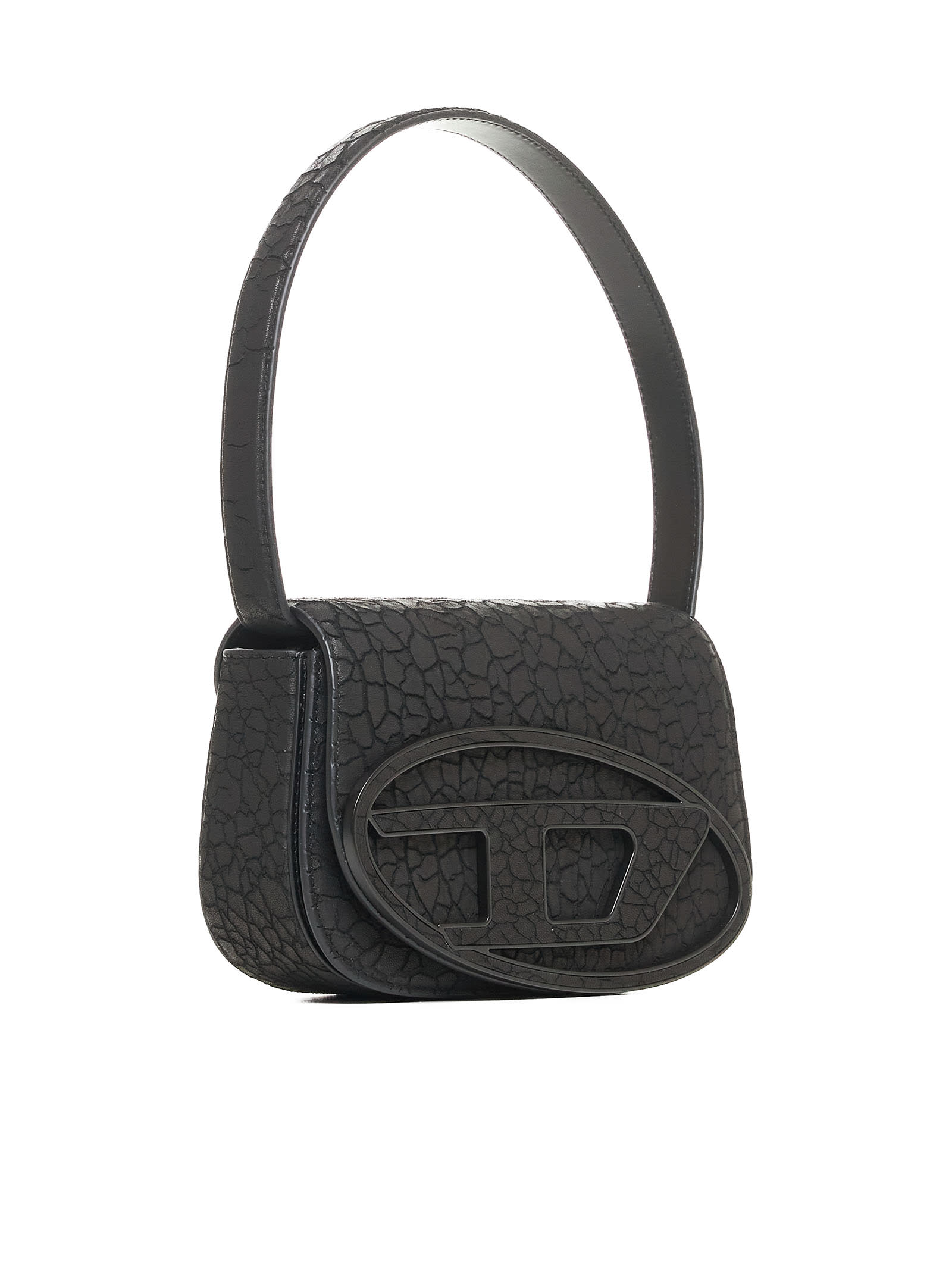 Shop Diesel Shoulder Bag In Black