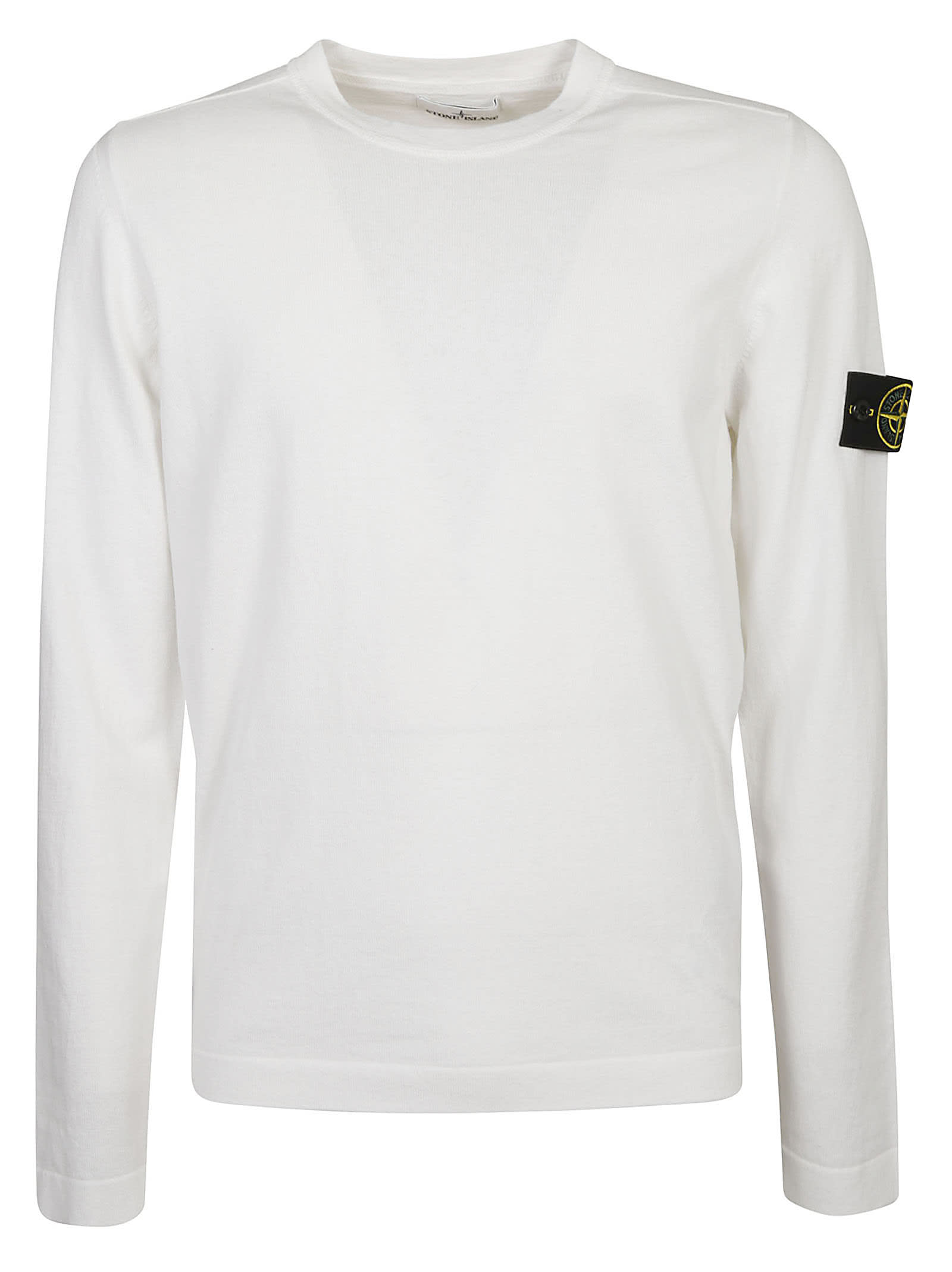 STONE ISLAND RIBBED LOGO PATCHED SWEATSHIRT,MO7415532B9 V0001