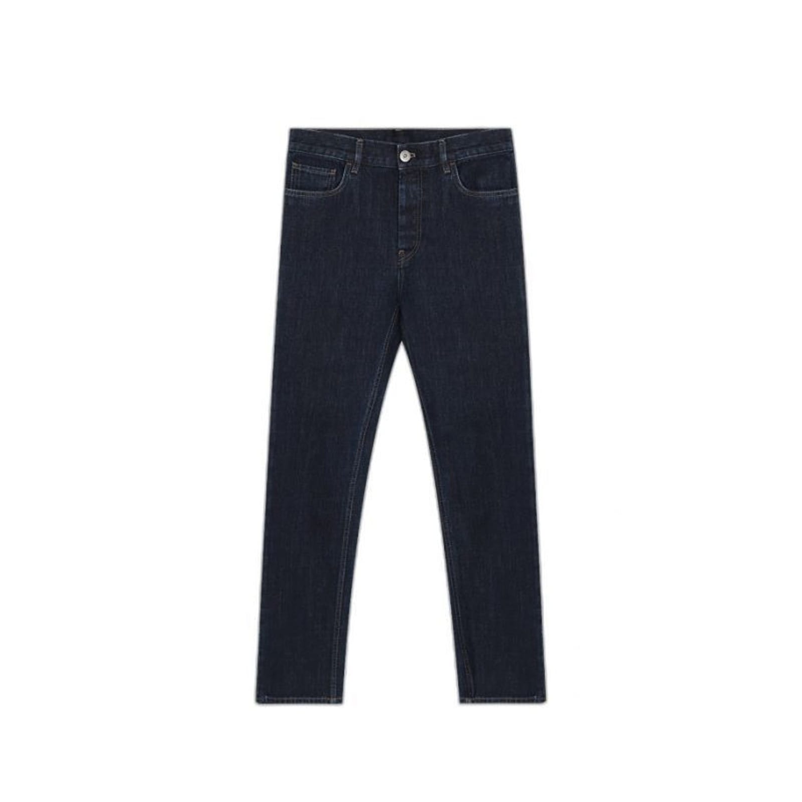 Shop Prada Cotton Denim Jeans In Blue