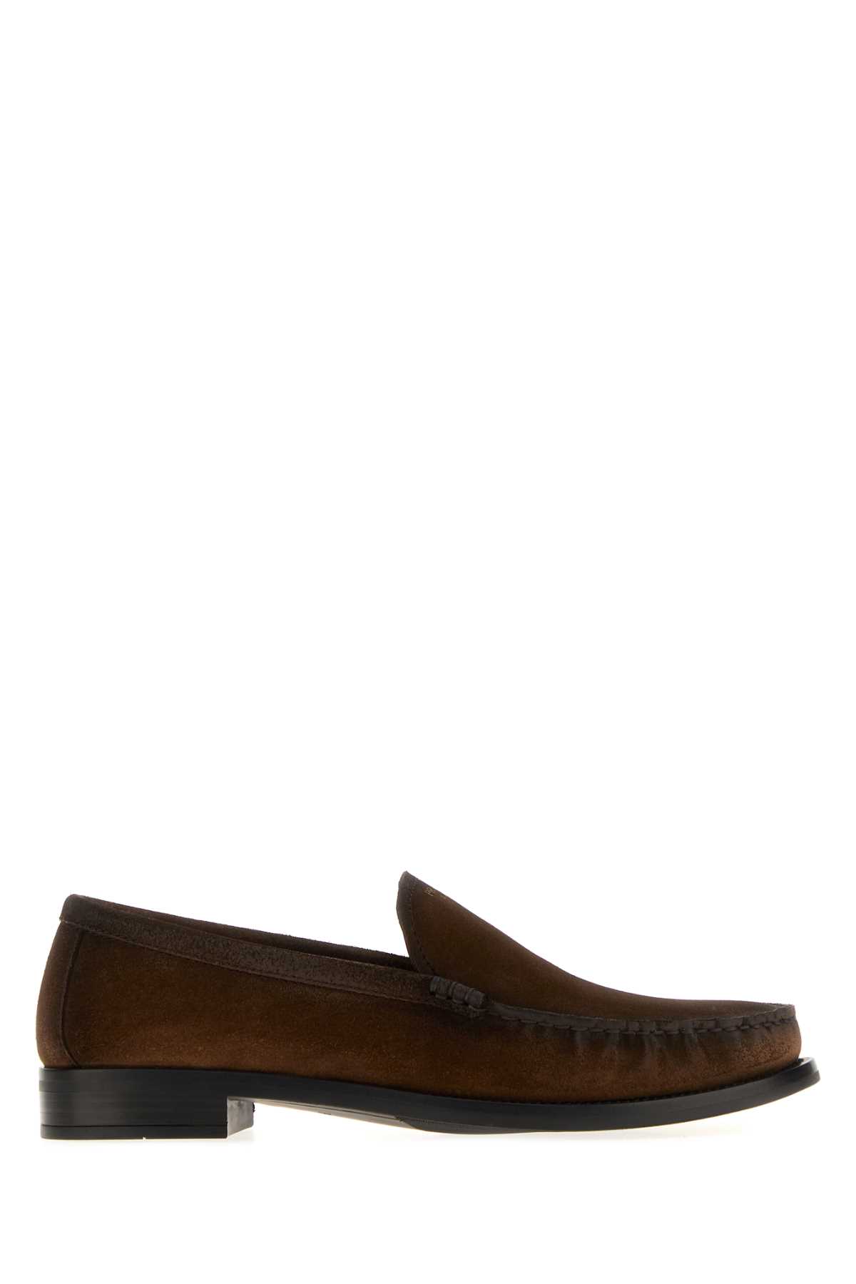 Prada Round-toe Loafers In Brown