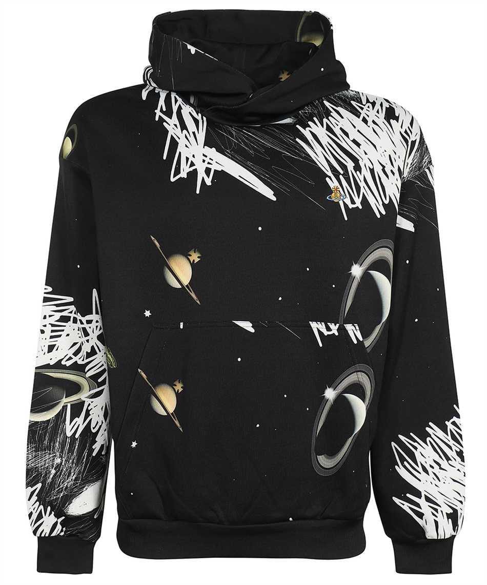 Vivienne Westwood Printed Hoodie In Black