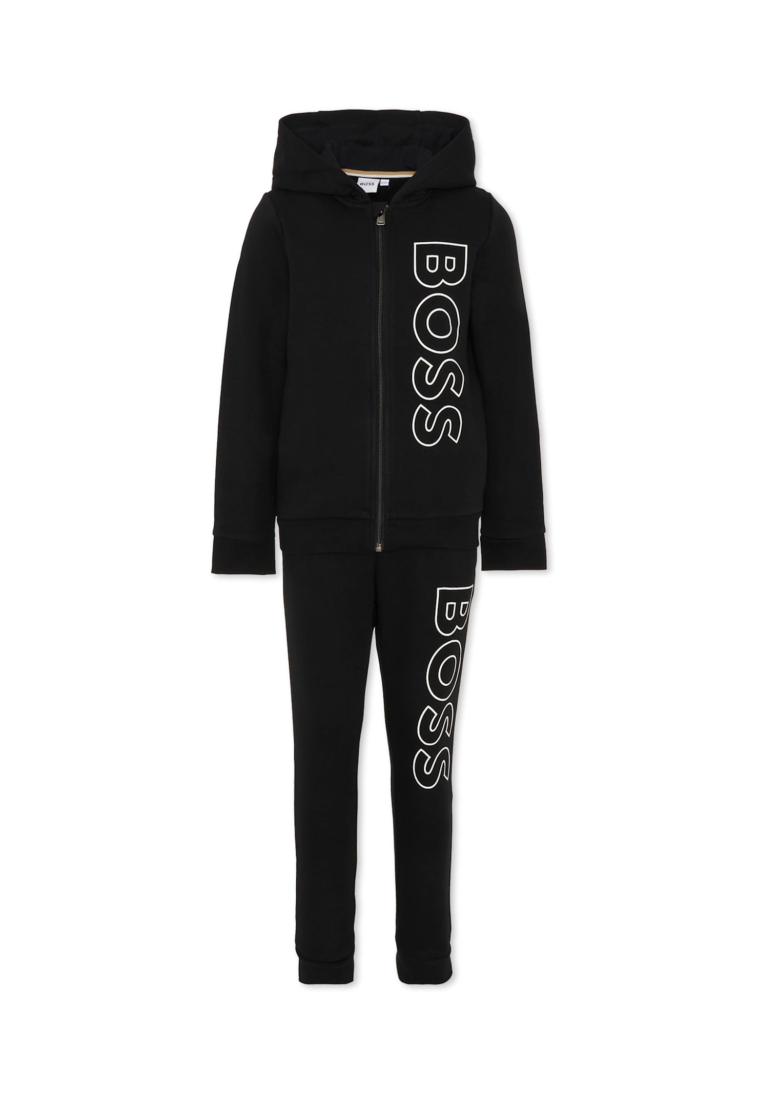 Hugo Boss Kids' Black Suit For Boy Wih Logo
