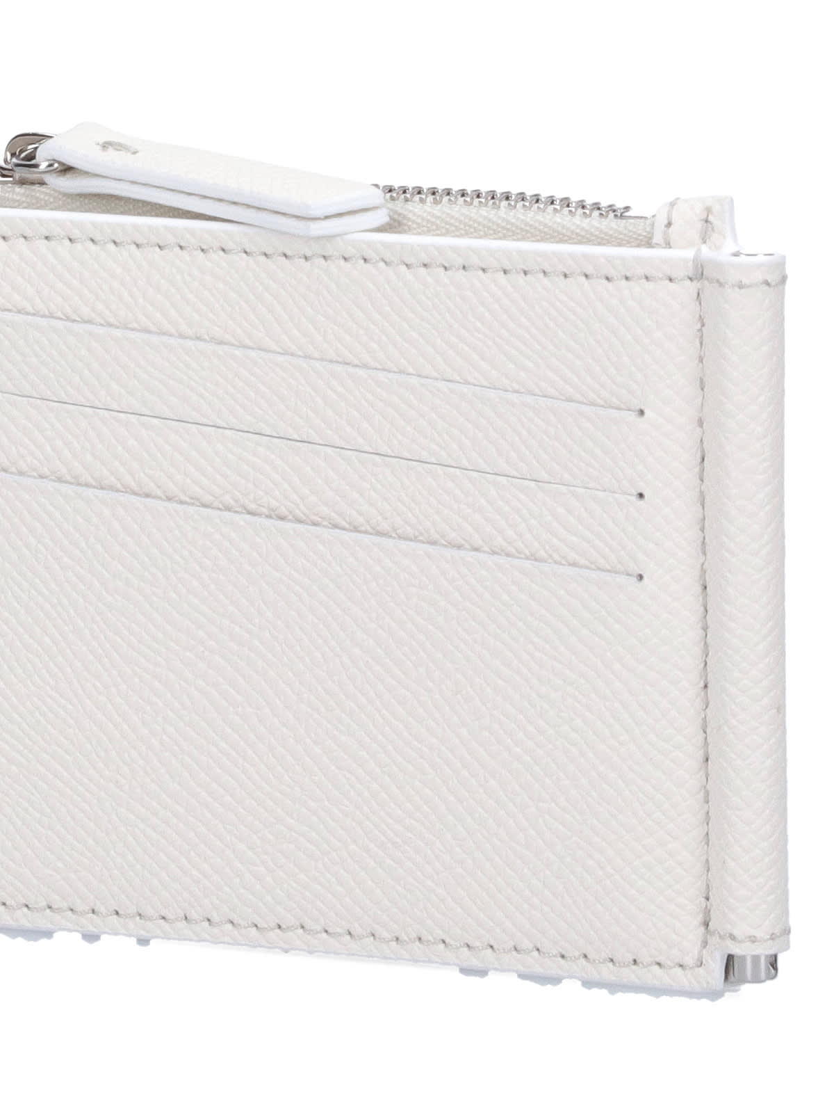 Shop Maison Margiela Four Stitches Bi-fold Wallet In White