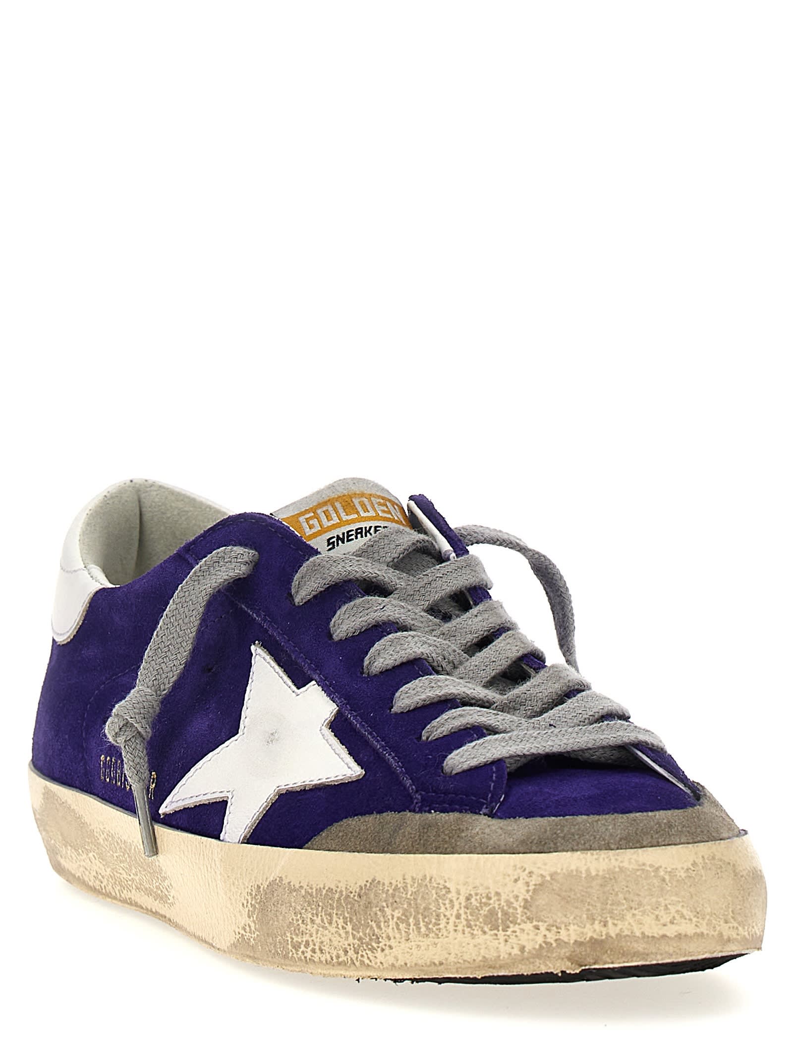 Shop Golden Goose Superstar Sneakers In Iris