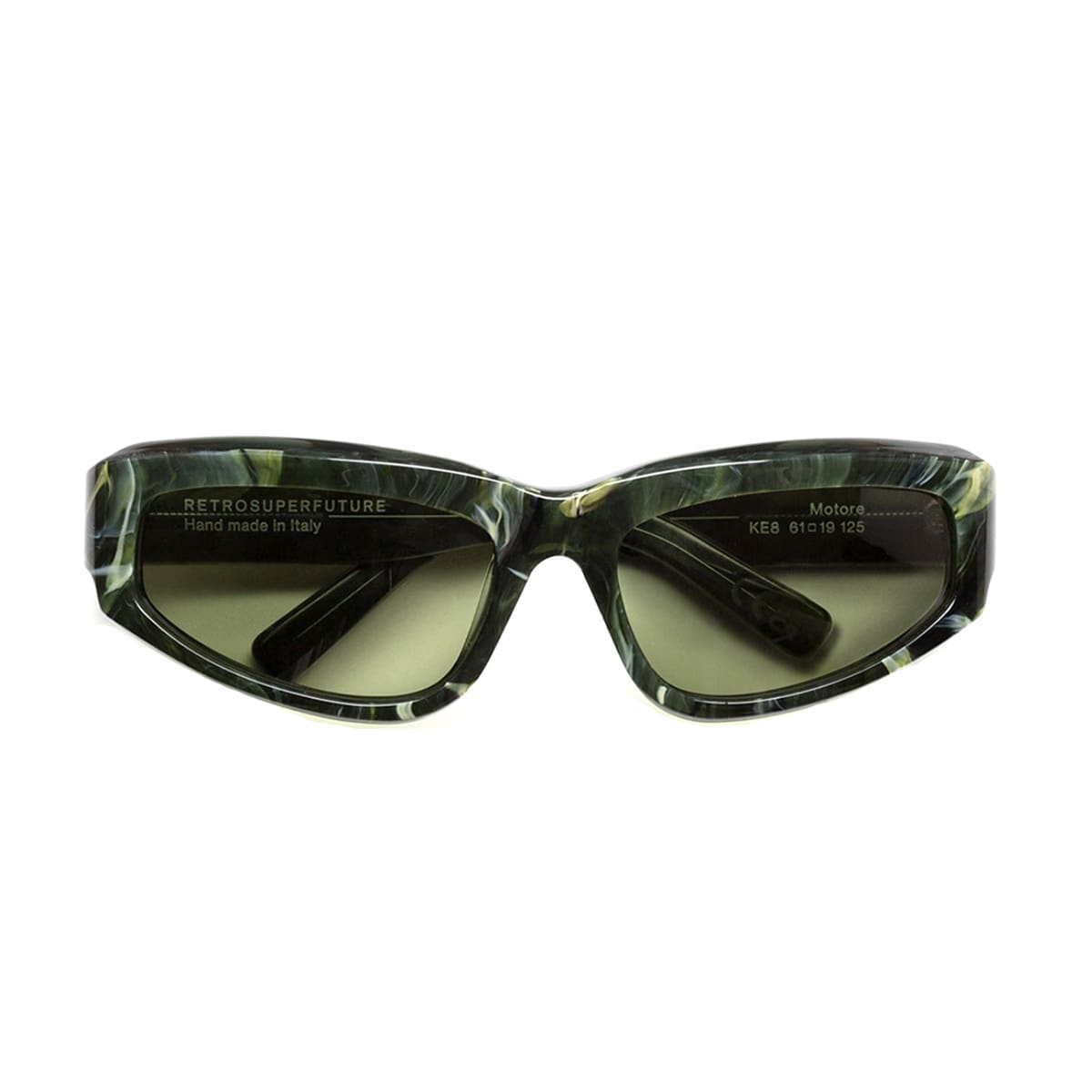 Shop Retrosuperfuture Motore Tartaruga Ke8 Sunglasses In Verde