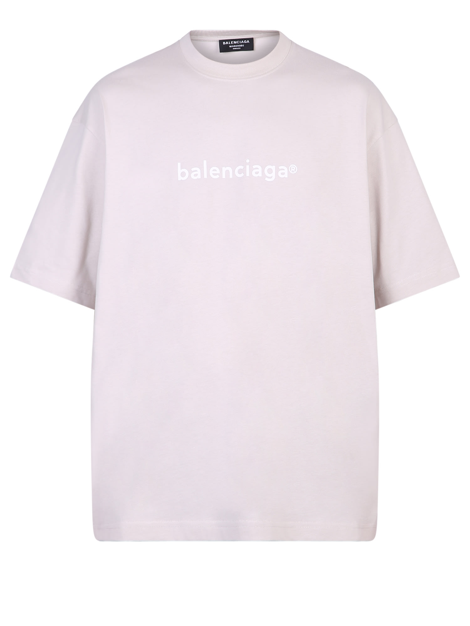 Balenciaga Printed T-shirt In Grey
