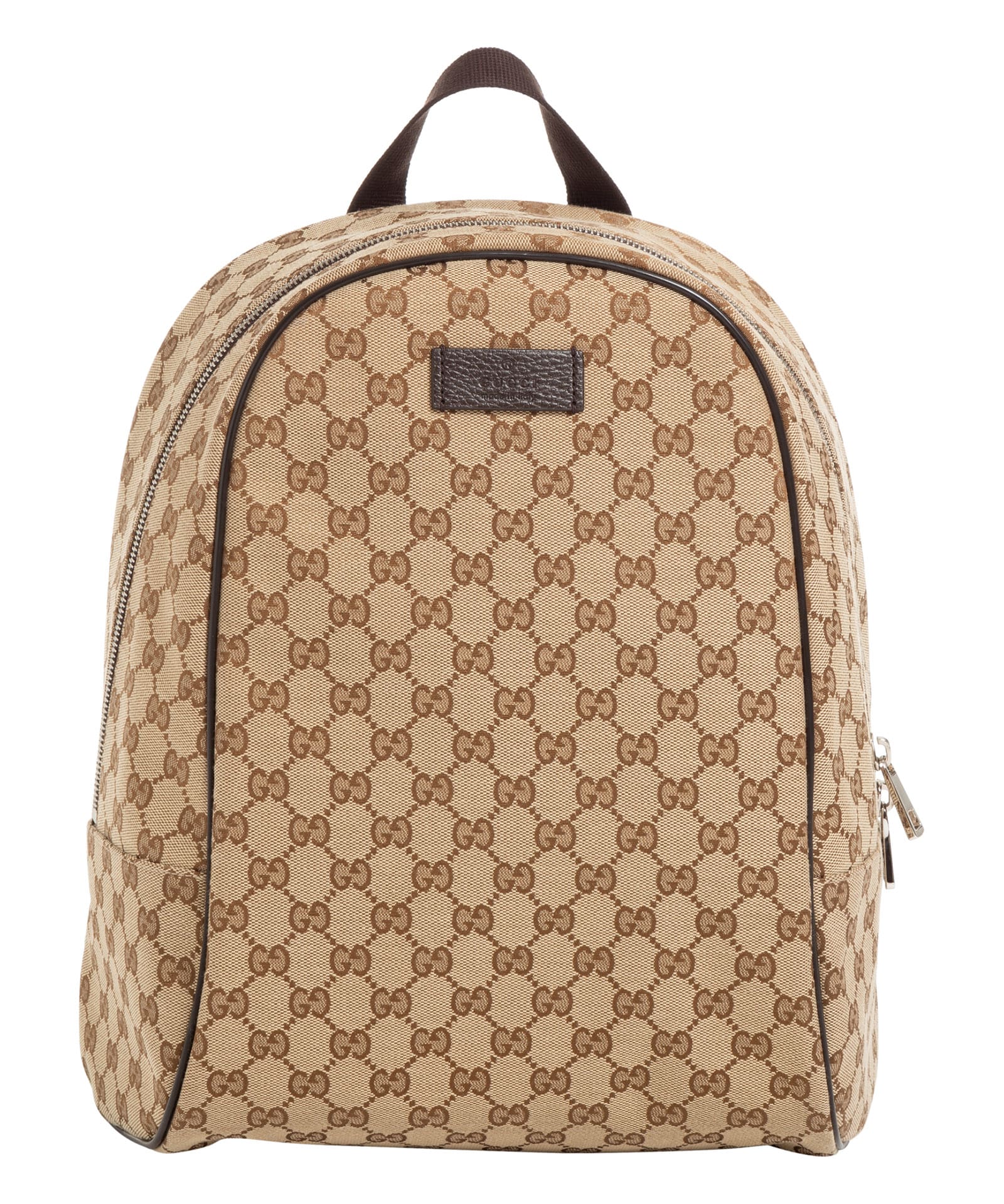 Leather backpack Gucci Beige in Leather - 25594973