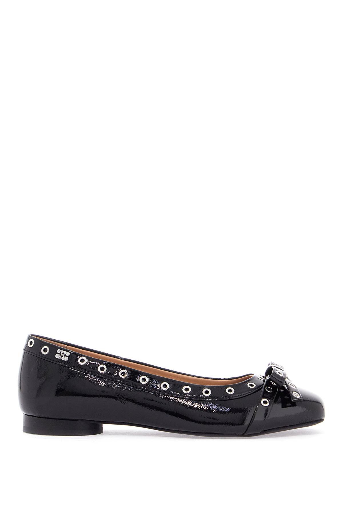 eyelets Bow Ballet Flats