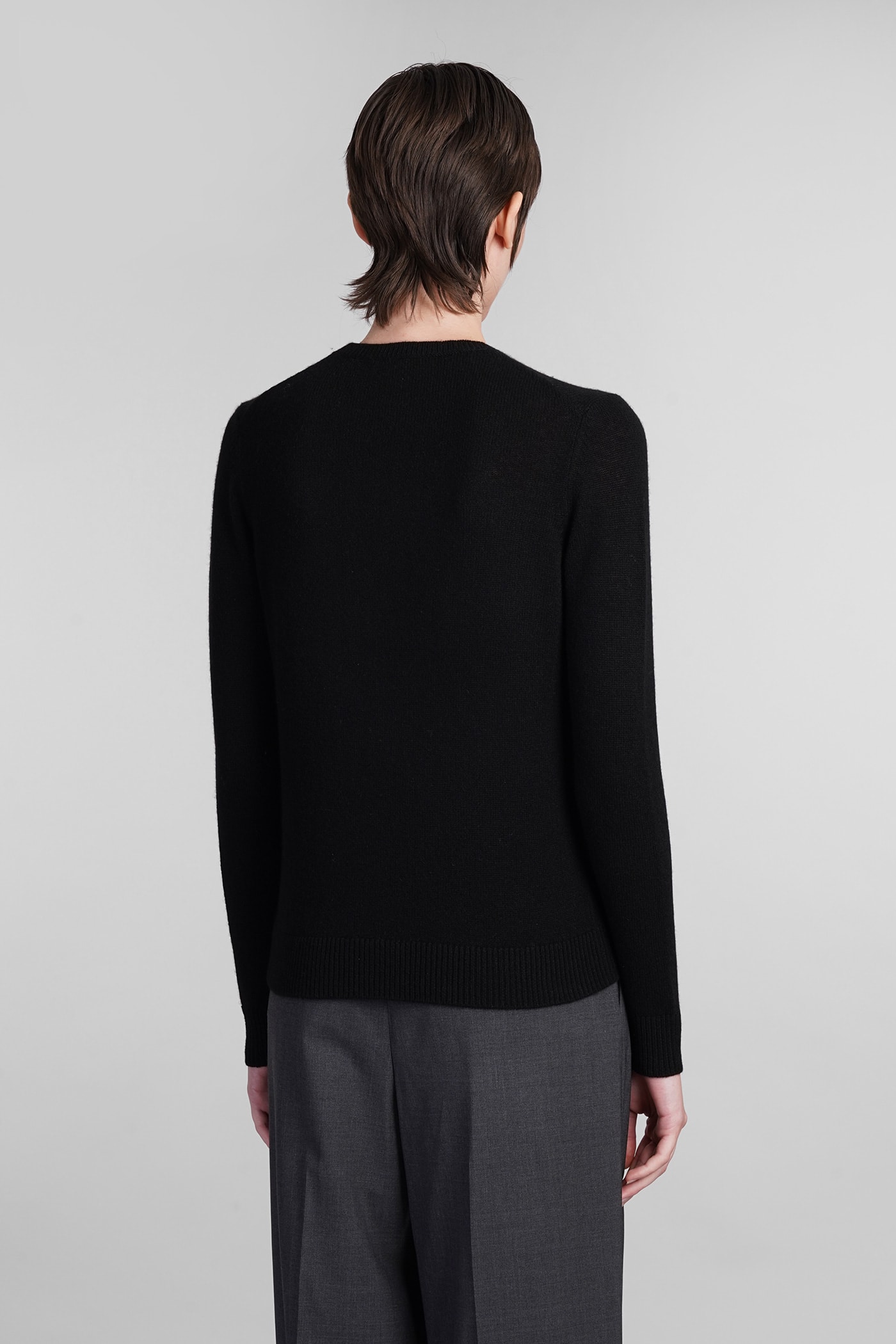 Shop Theory Knitwear In Black Cashmere