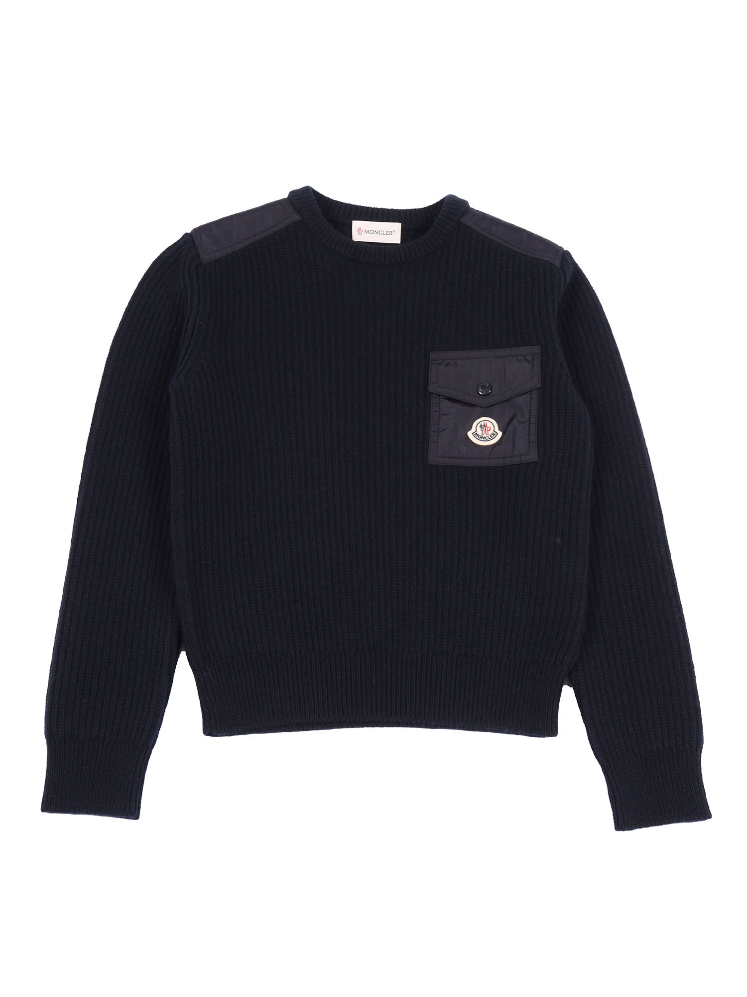 Moncler Crew Neck In Blue