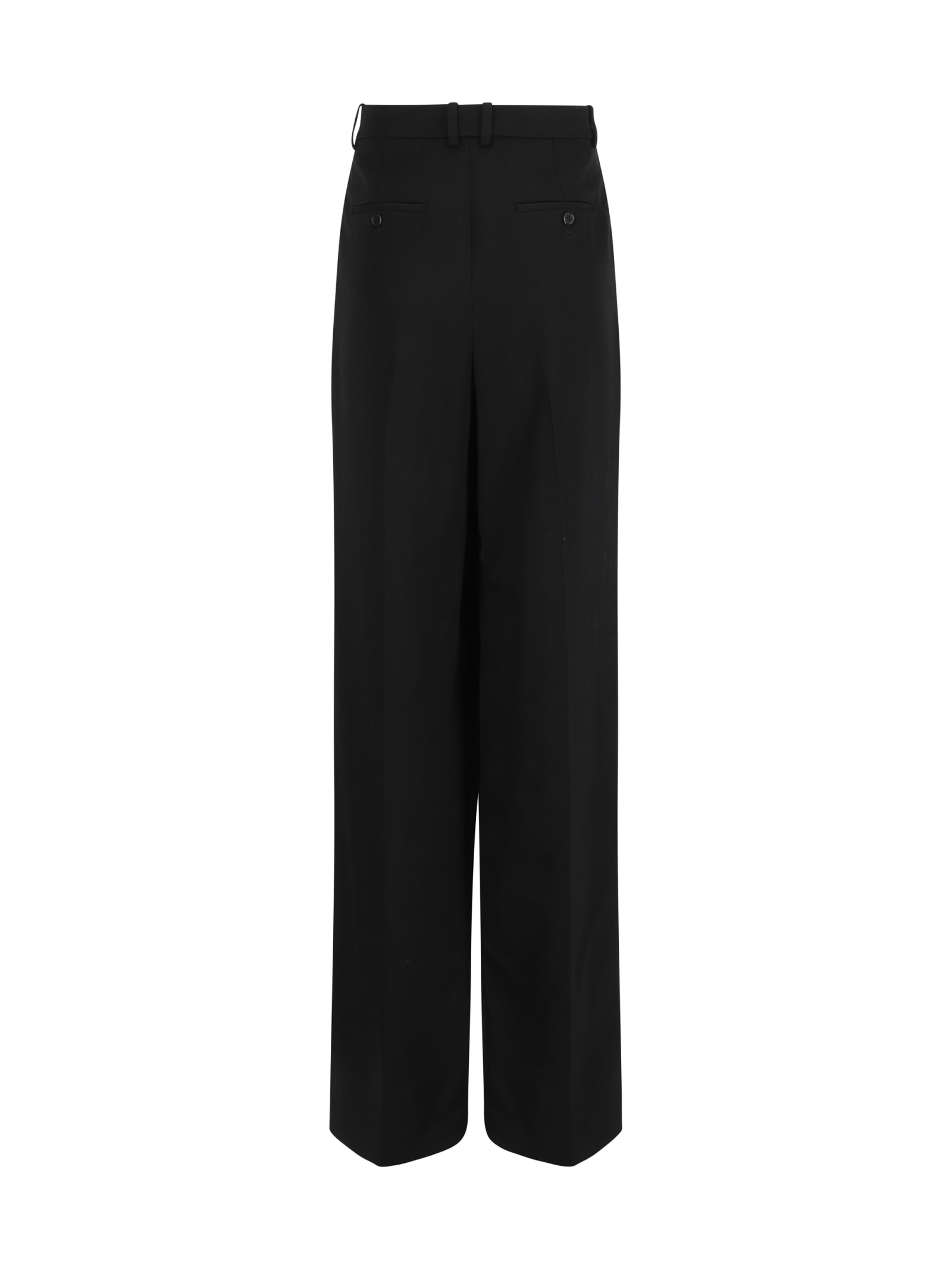 Shop Saint Laurent Pants In Noir