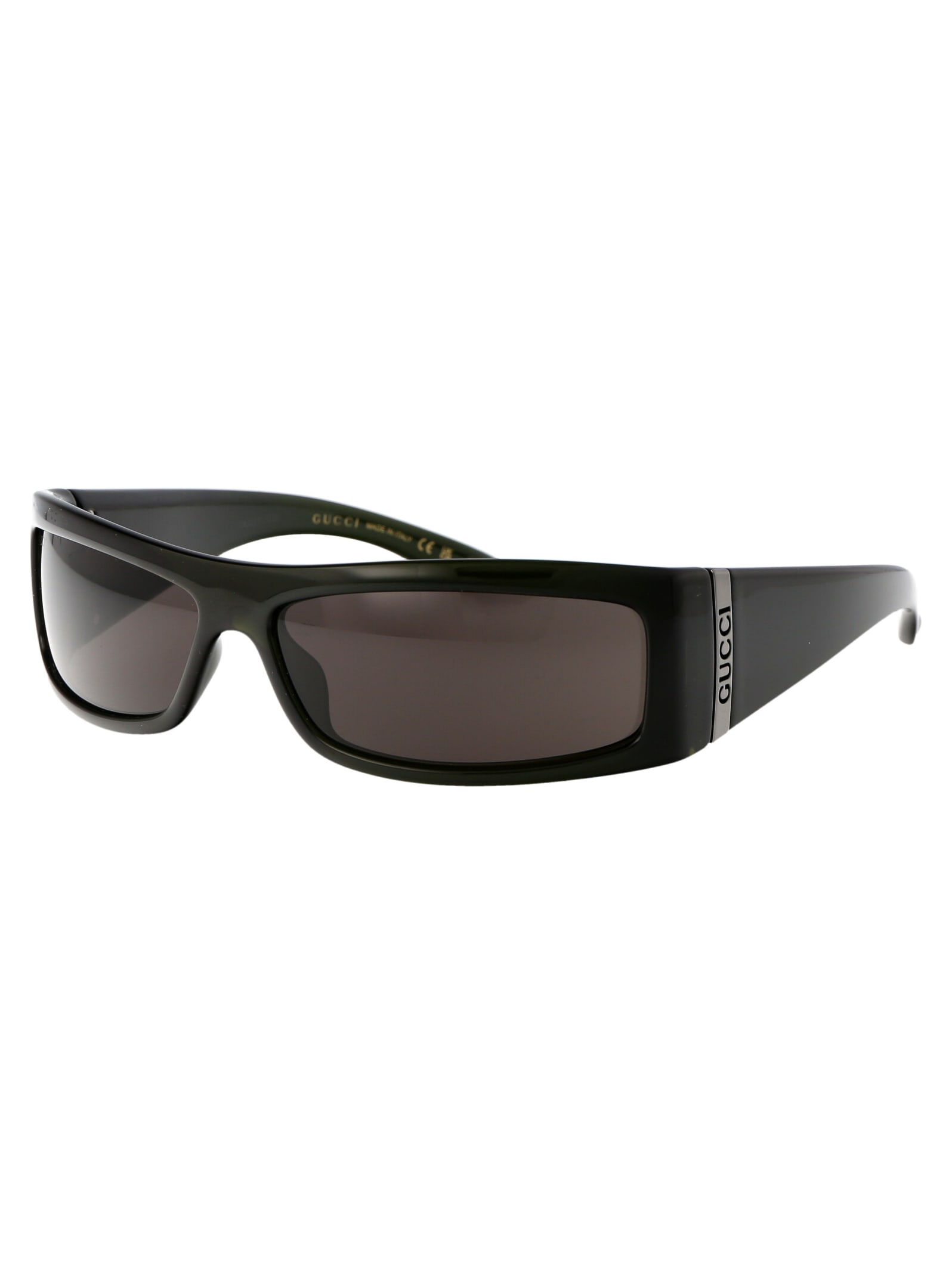 Gucci Green Green Grey Acetate Sunglasses