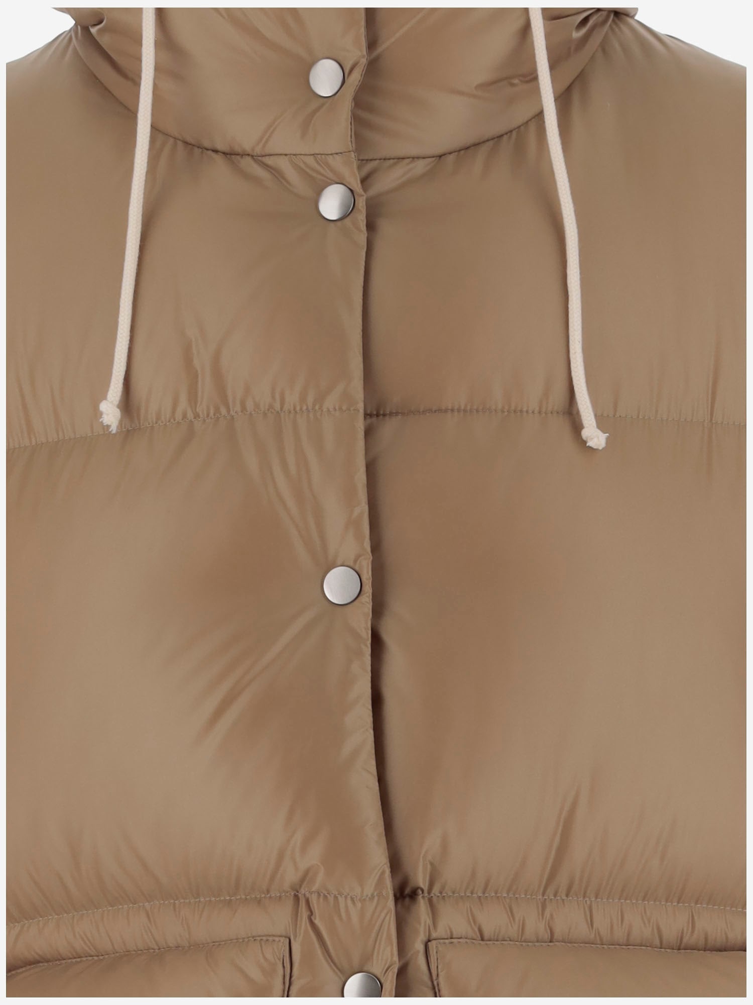 Shop Jil Sander Nylon Vest In Beige